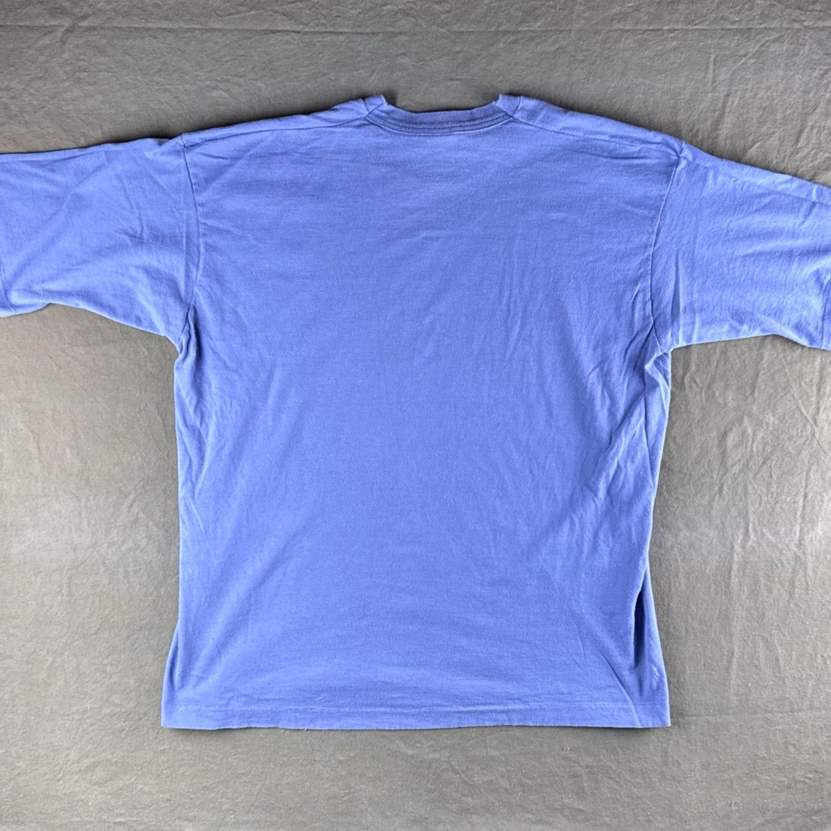 Fruit Of The Loom VINTAGE Fruit of the Loom T Shirt XL Blue Single Stitch USA Made 90s Blank Size US XL / EU 56 / 4 - 6 Thumbnail