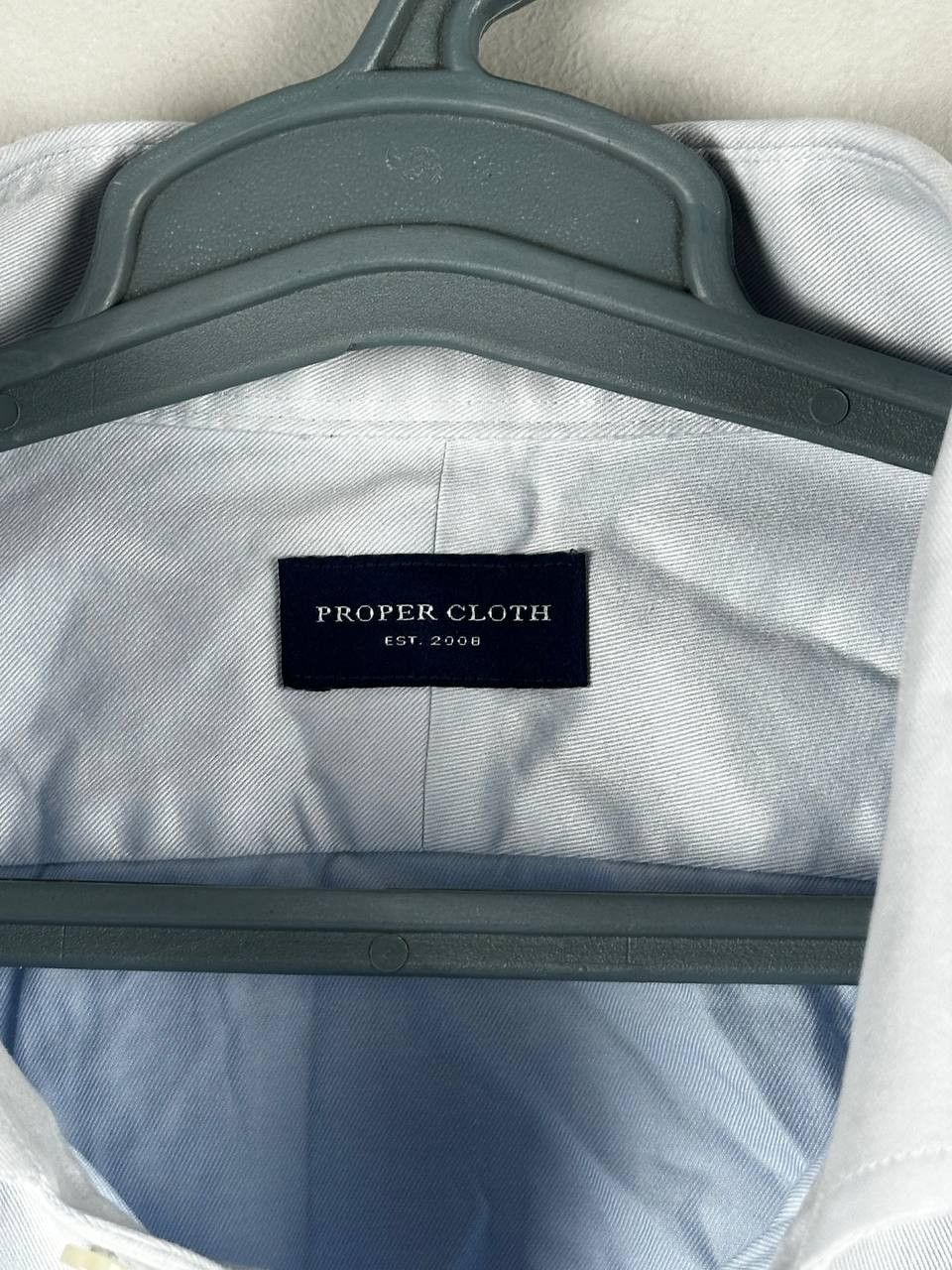 J. Press Proper Cloth Luxury Blue Dress Shirt Size US L / EU 52-54 / 3 - 5 Thumbnail