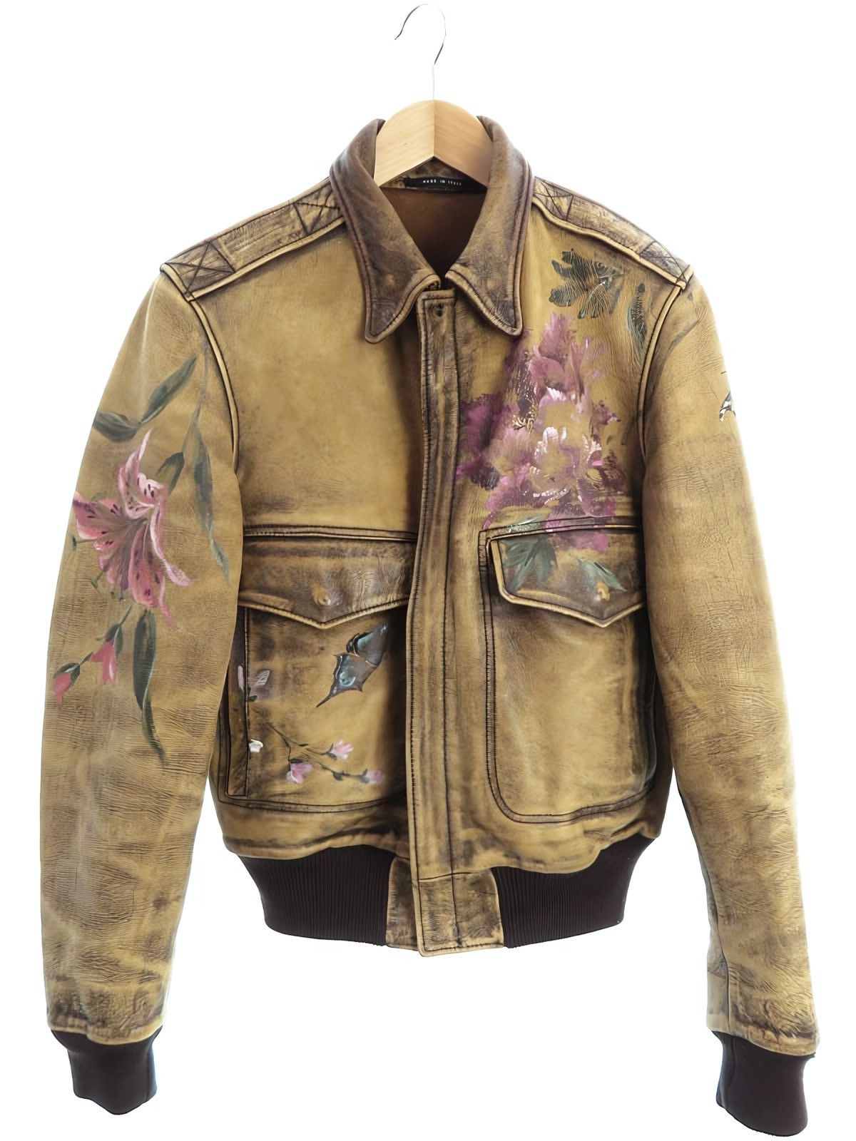 Gucci × Tom Ford ARCHIVE S/S2003 HAND PAINTED LEATHER JACKET