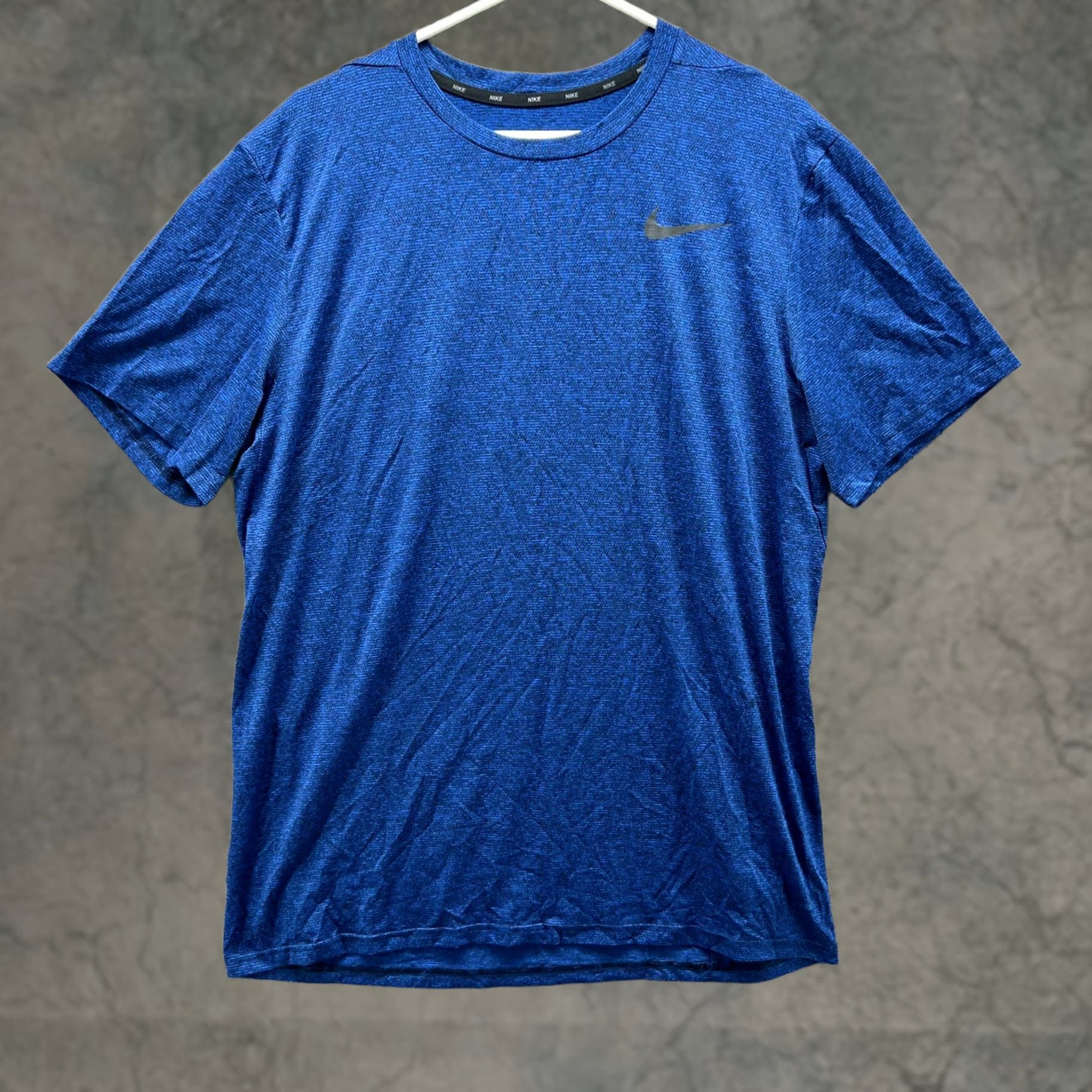 Nike VINTAGE Nike Shirt Mens Large Blue Game Royale Dri-Fit Jersey Swoosh Athletic T-Shirt Short Sleeve Crew Neck Logo GYM Soccer Mens Size US L / EU 52-54 / 3 - 1 Thumbnail
