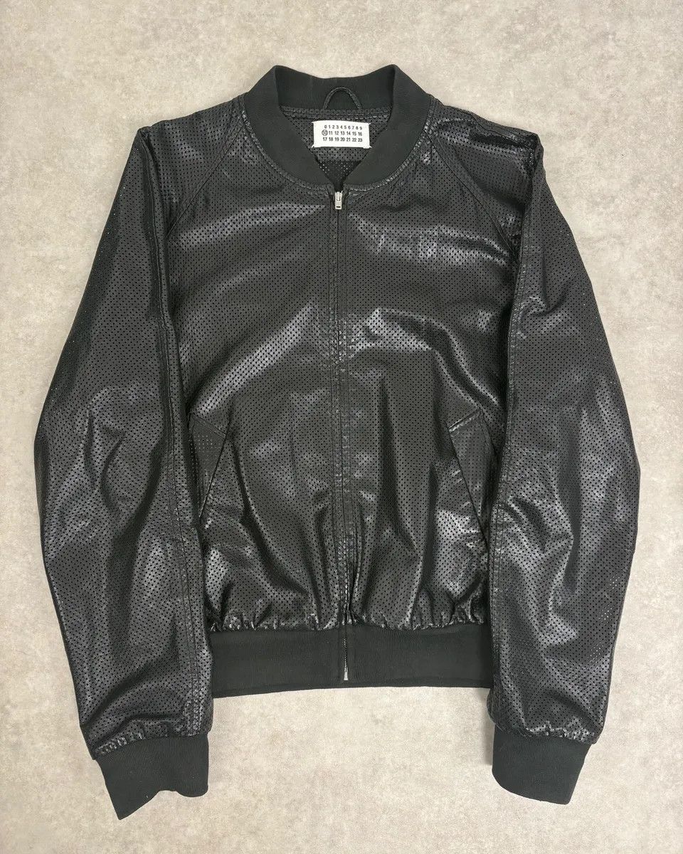 Maison Margiela SS2007 Maison Martin Margiela Black Perforated Leather Jacket Size US L / EU 52-54 / 3 - 1 Thumbnail