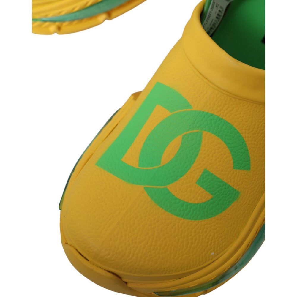 Dolce & Gabbana Dolce & Gabbana Chic Rubber Clogs Slippers in Lush Colors Size US 11 / EU 44 - 7 Thumbnail