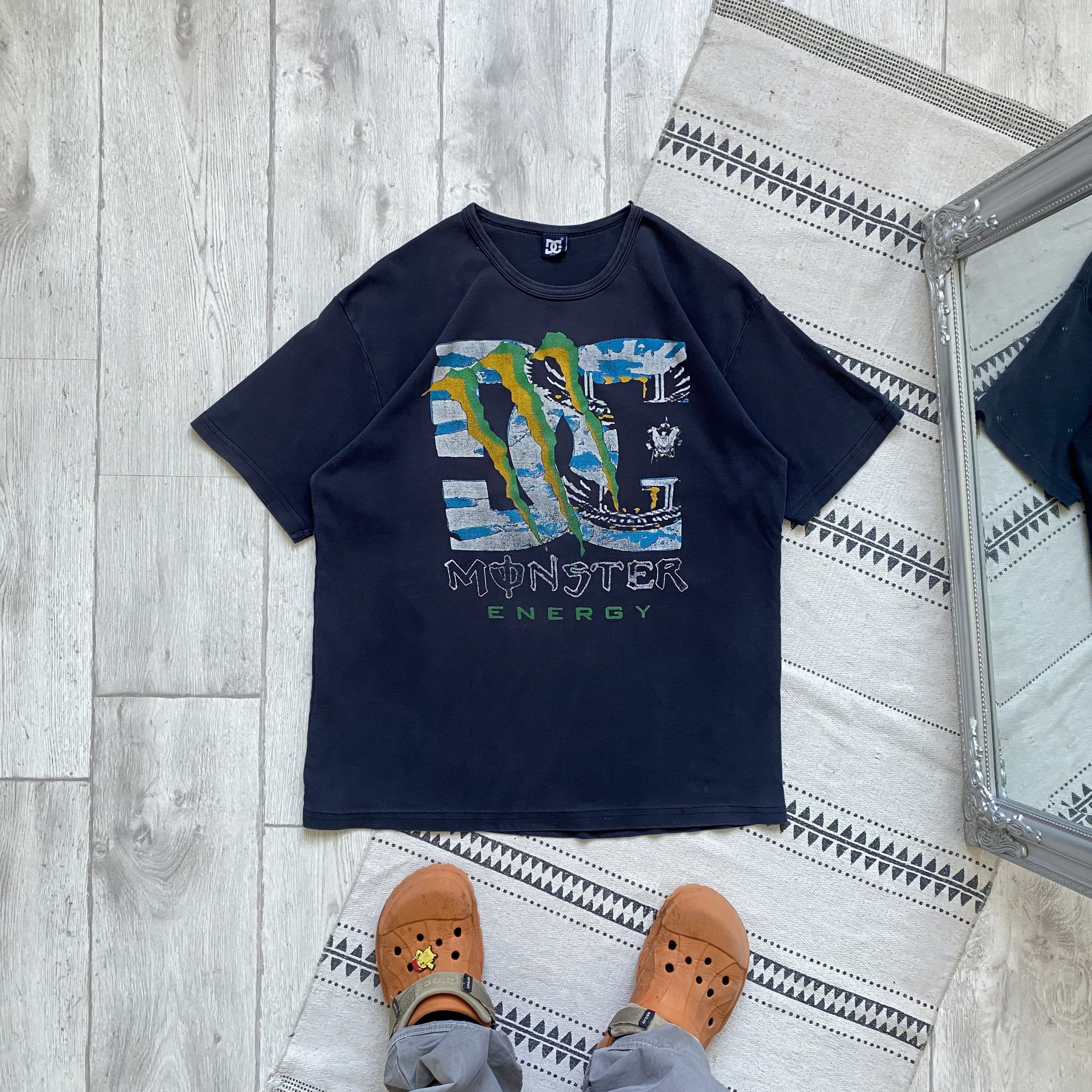DC Vintage 90s FADED DC Shoes Monster Racing tee F1 ferrari Size US L / EU 52-54 / 3 - 1 Thumbnail