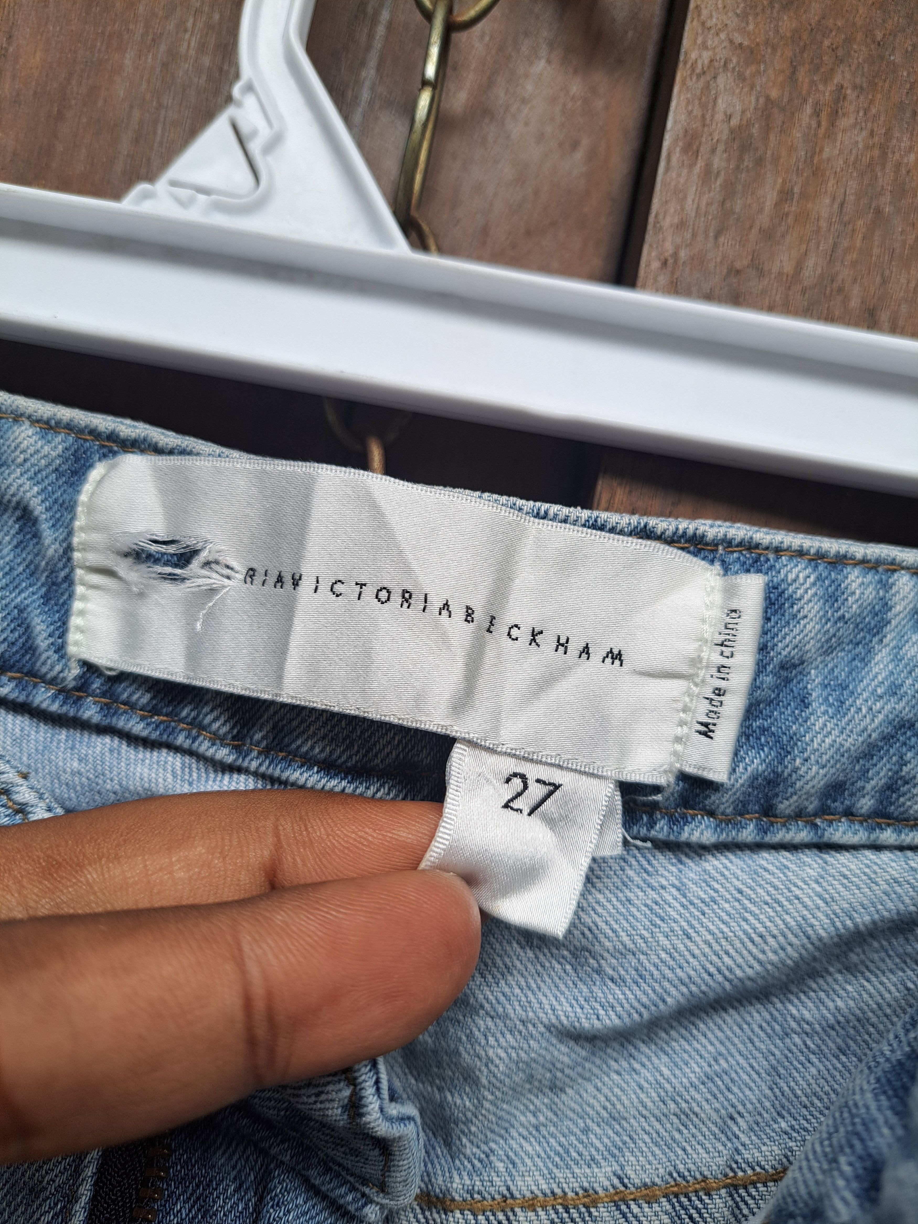 Victoria Beckham Victoria Beckham mid Rise Jeans Patcwork Womens Size 27 Size 27" / US 4 / IT 40 - 4 Thumbnail