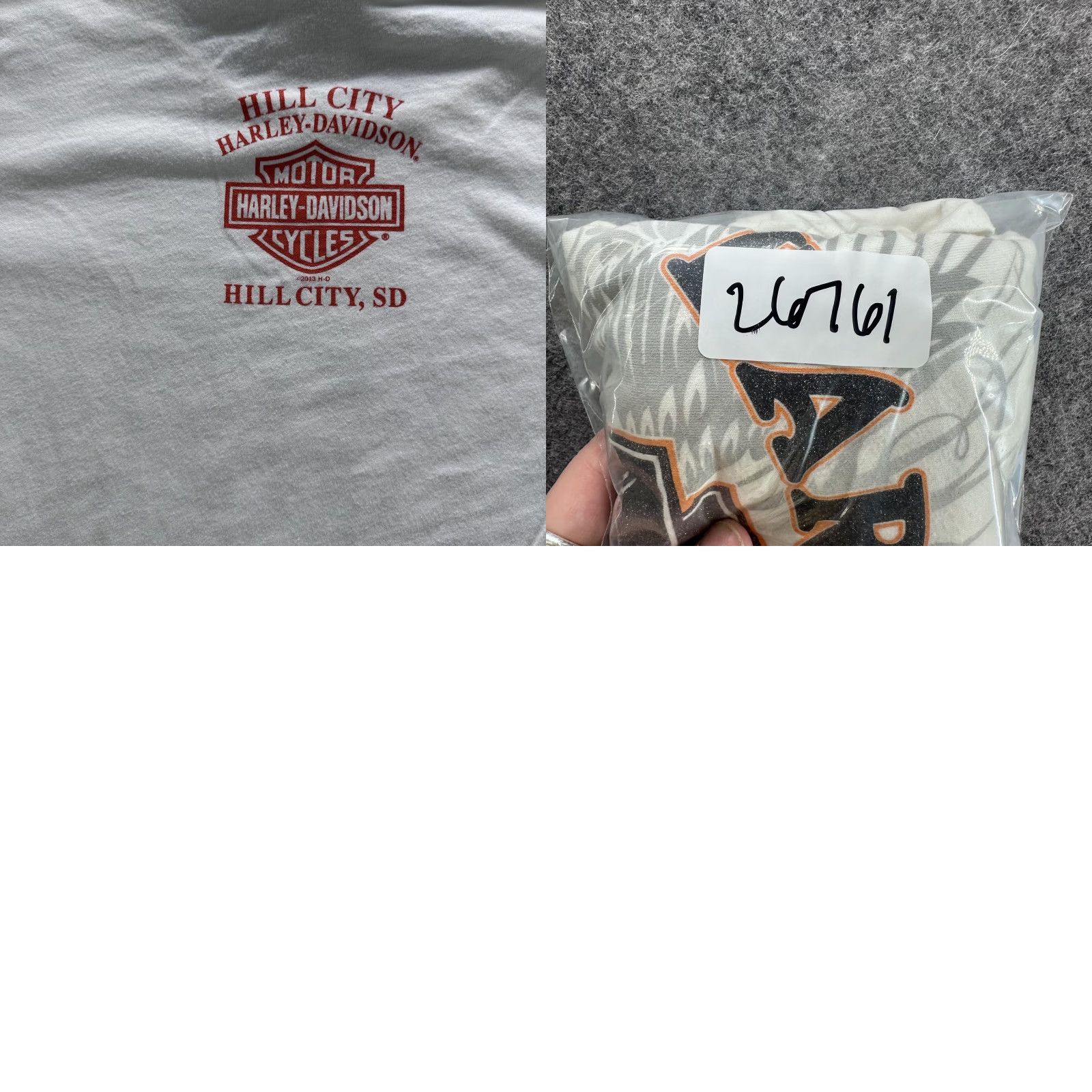 Harley Davidson Harley-Davidson Shirt Womens Large White Graphic Biker Made USA Hill City SD Size L / US 10 / IT 46 - 8 Thumbnail