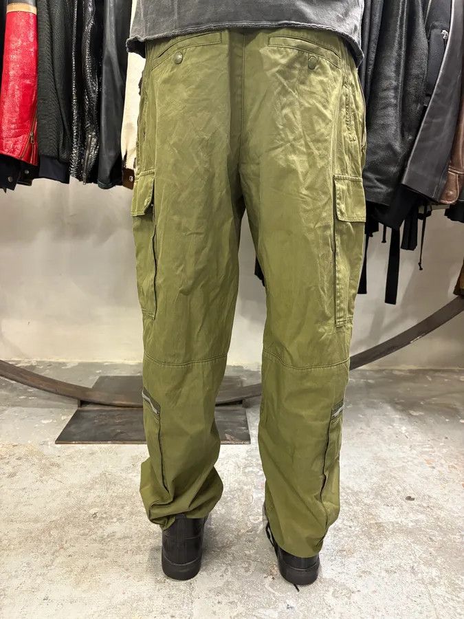 Helmut Lang × Vintage Helmut Lang Olive Military Multi Zips Cargo Pants Size US 34 / EU 50 - 4 Thumbnail