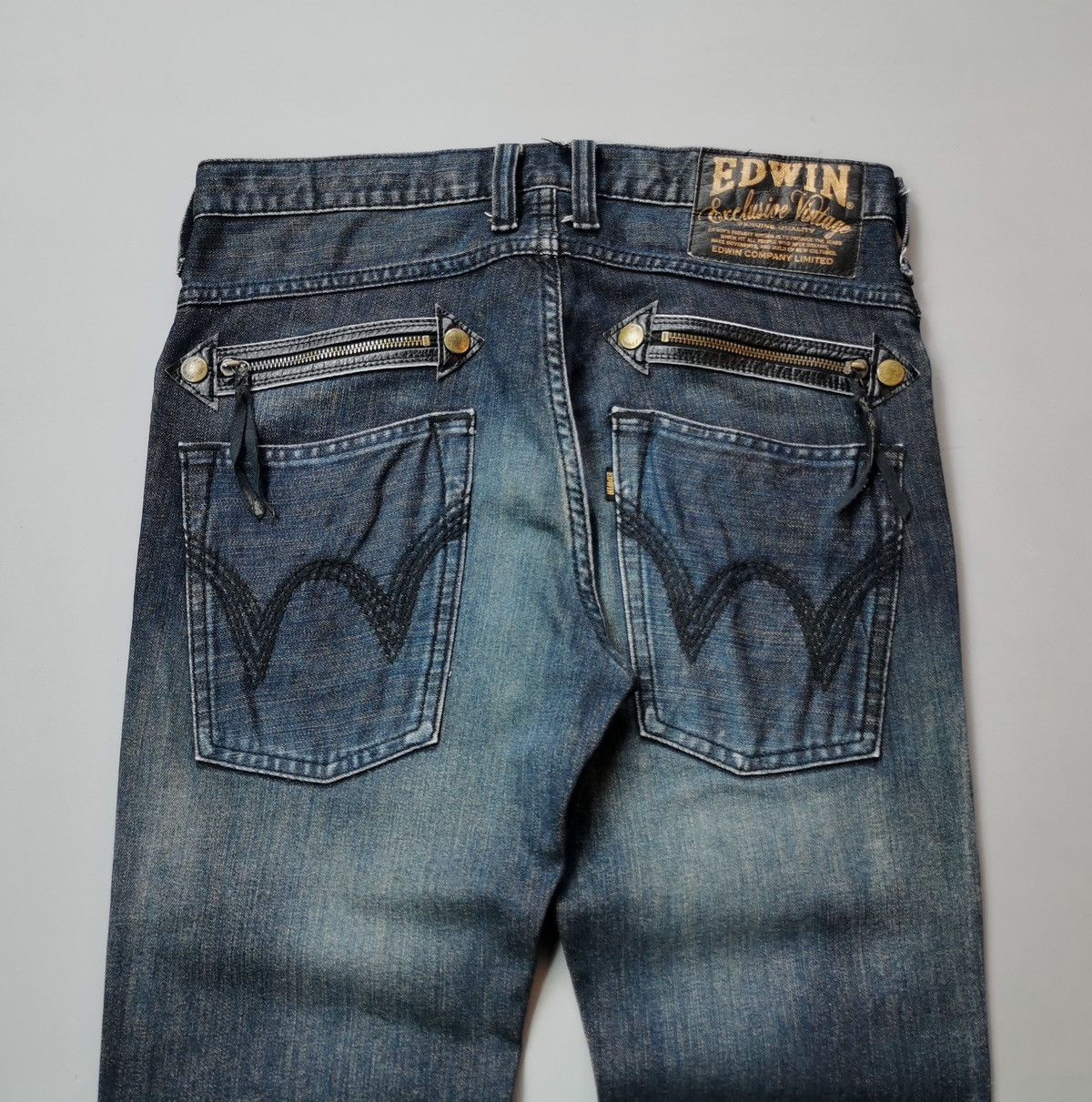 Edwin × Japanese Brand × Vintage Edwin EXV 3/4 Jeans (LG56) Size US 32 / EU 48 - 3 Thumbnail