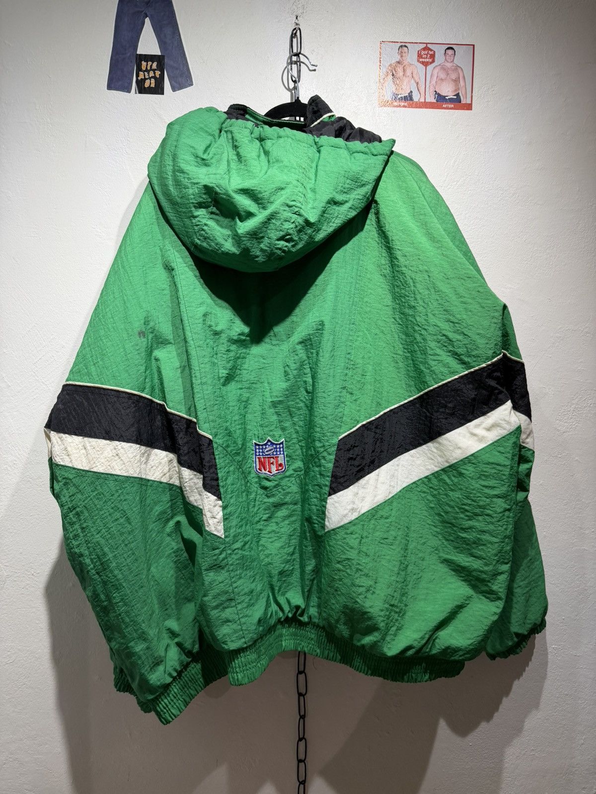 Starter Vintage Starter Jets NFL jacket Size US XXL / EU 58 / 5 - 2 Thumbnail