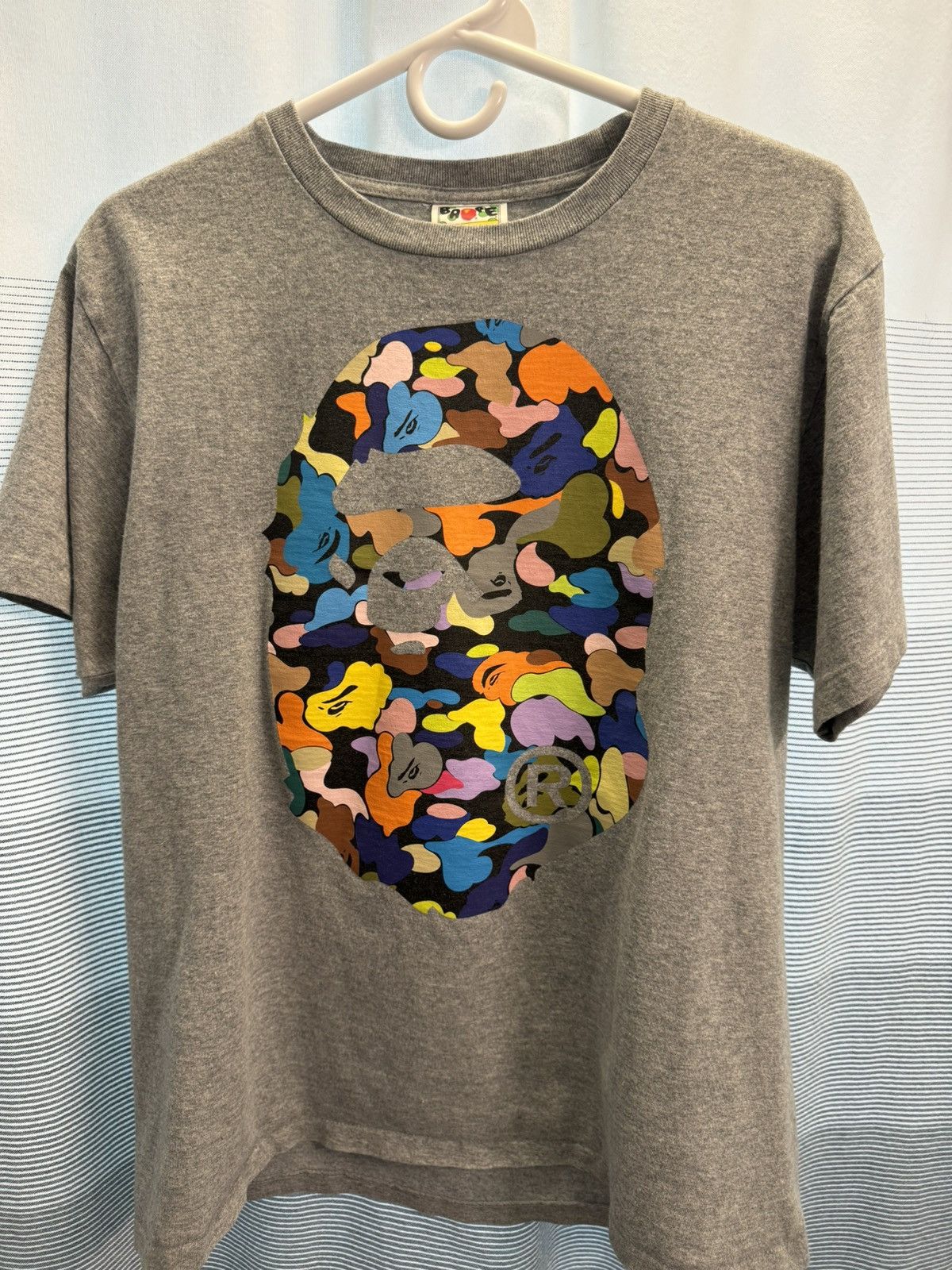 Bape Multi Camo Big Ape Head Tee Size US M / EU 48-50 / 2 - 1 Thumbnail