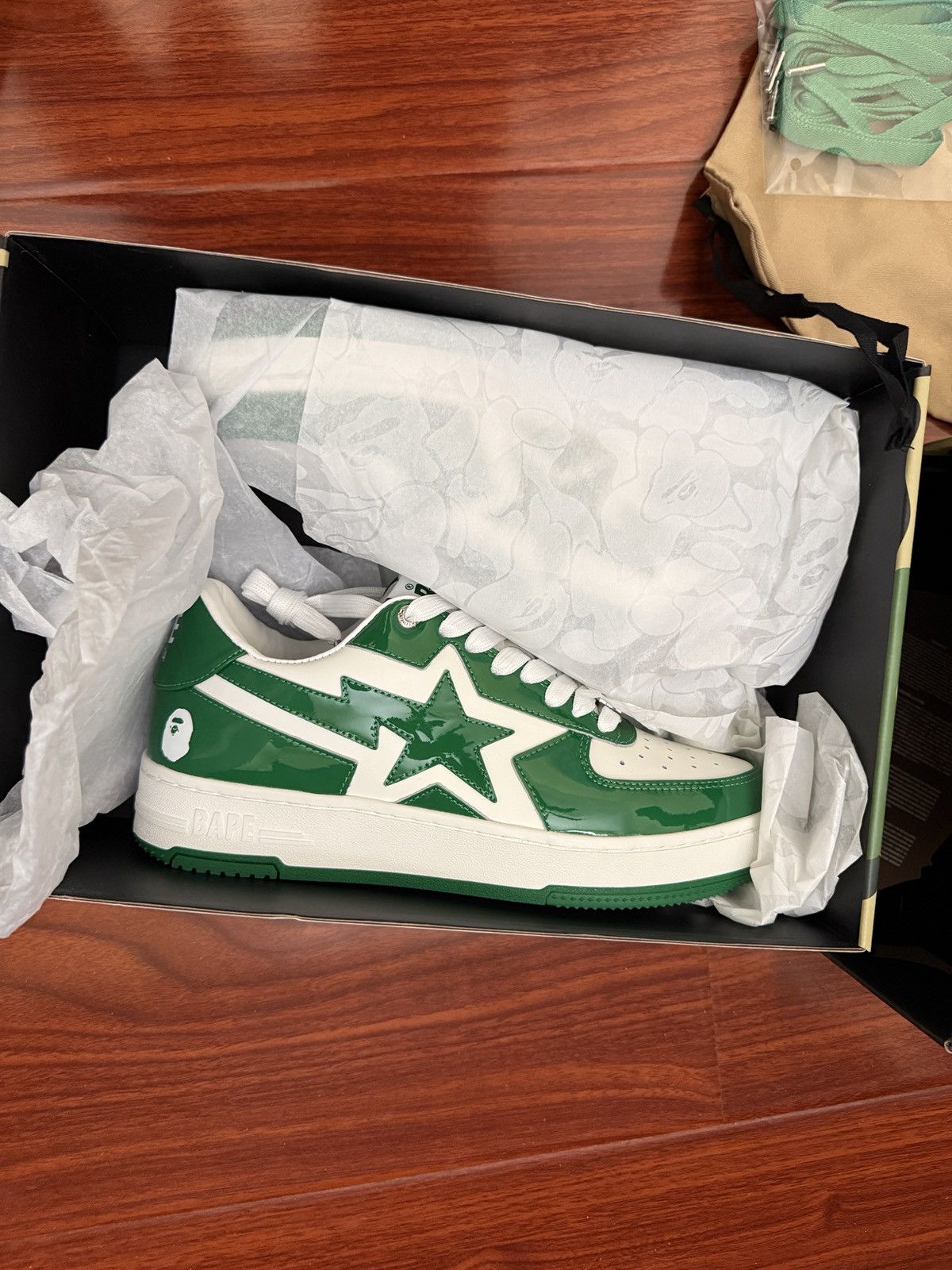 Bape Bapesta icon low green Size US 8.5 / EU 41-42 - 6 Thumbnail