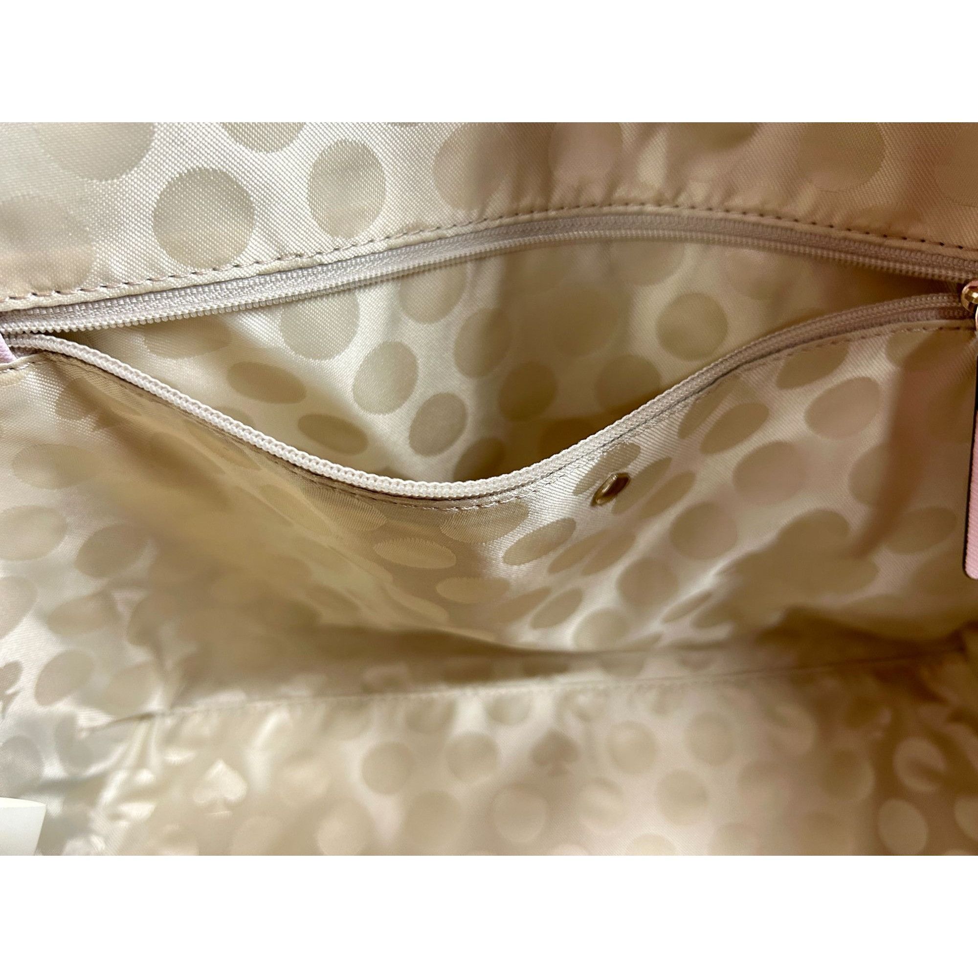 Kate Spade Kate Spade Textured Leather Handbag Tote in Pink Size ONE SIZE - 7 Thumbnail