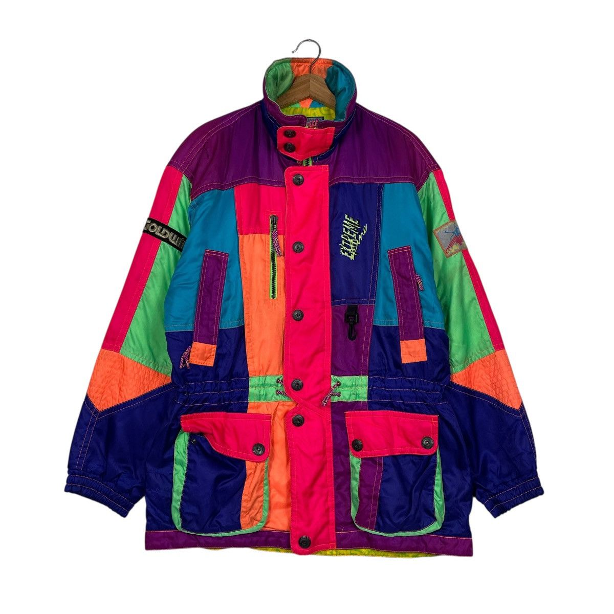 Goldwin Nice Design Goldwin Multicolor Skiwear Jacket Size US L / EU 52-54 / 3 - 1 Thumbnail