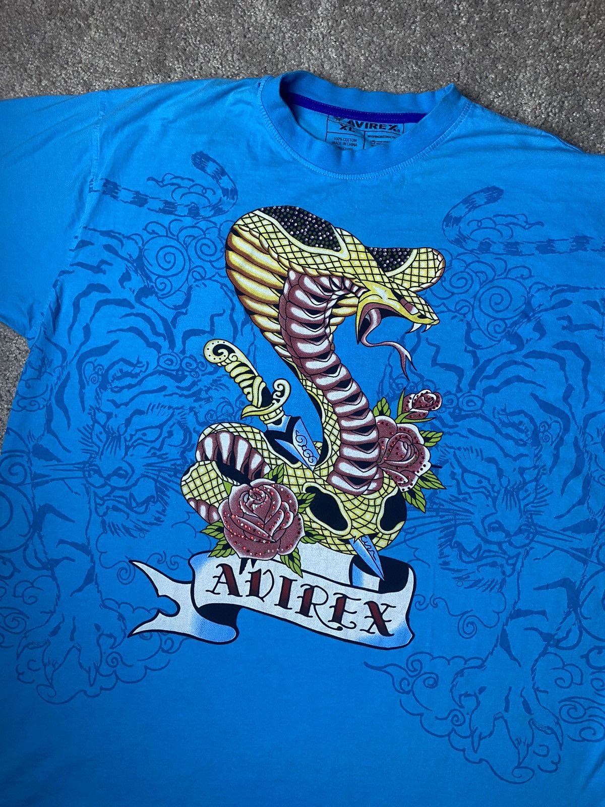 Avirex × Vintage Vintage Y2K Avirex Tee Shirt Size US XL / EU 56 / 4 - 1 Thumbnail