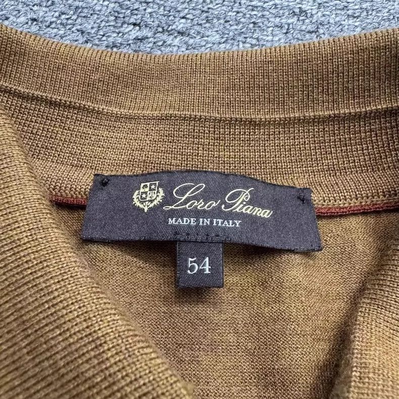 Loro Piana LORO PIANA Solid turtleneck polo shirt Size US L / EU 52-54 / 3 - 2 Thumbnail