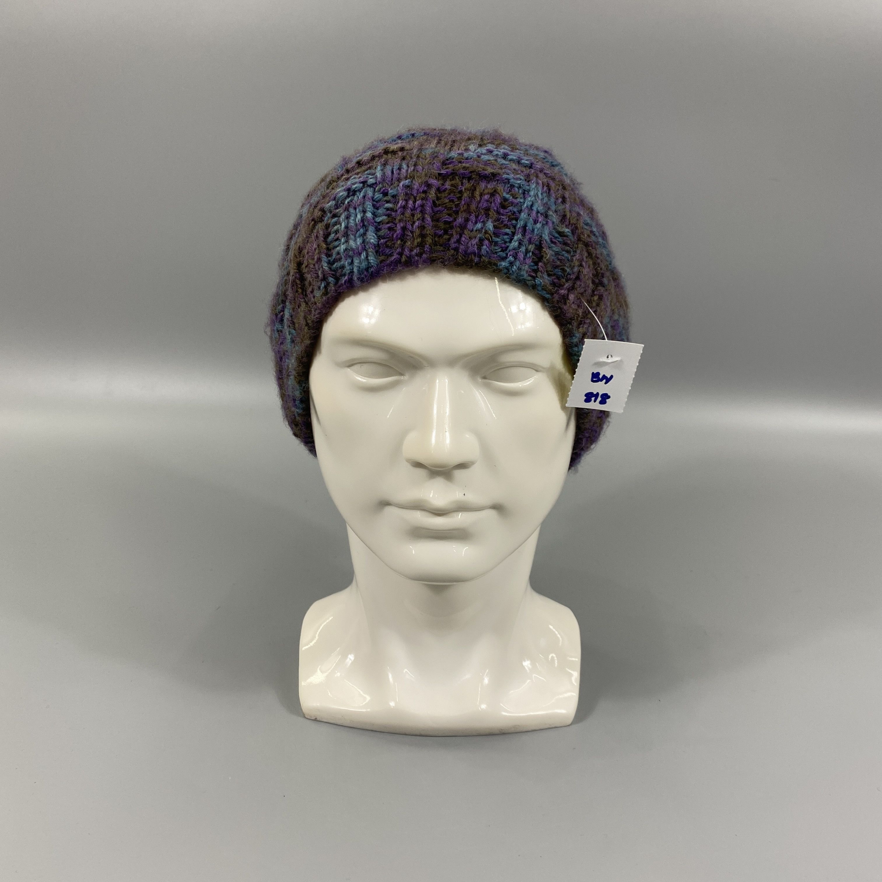 Japanese Brand Multicolor Knit Beanie Hat -BN818 Size ONE SIZE - 2 Thumbnail
