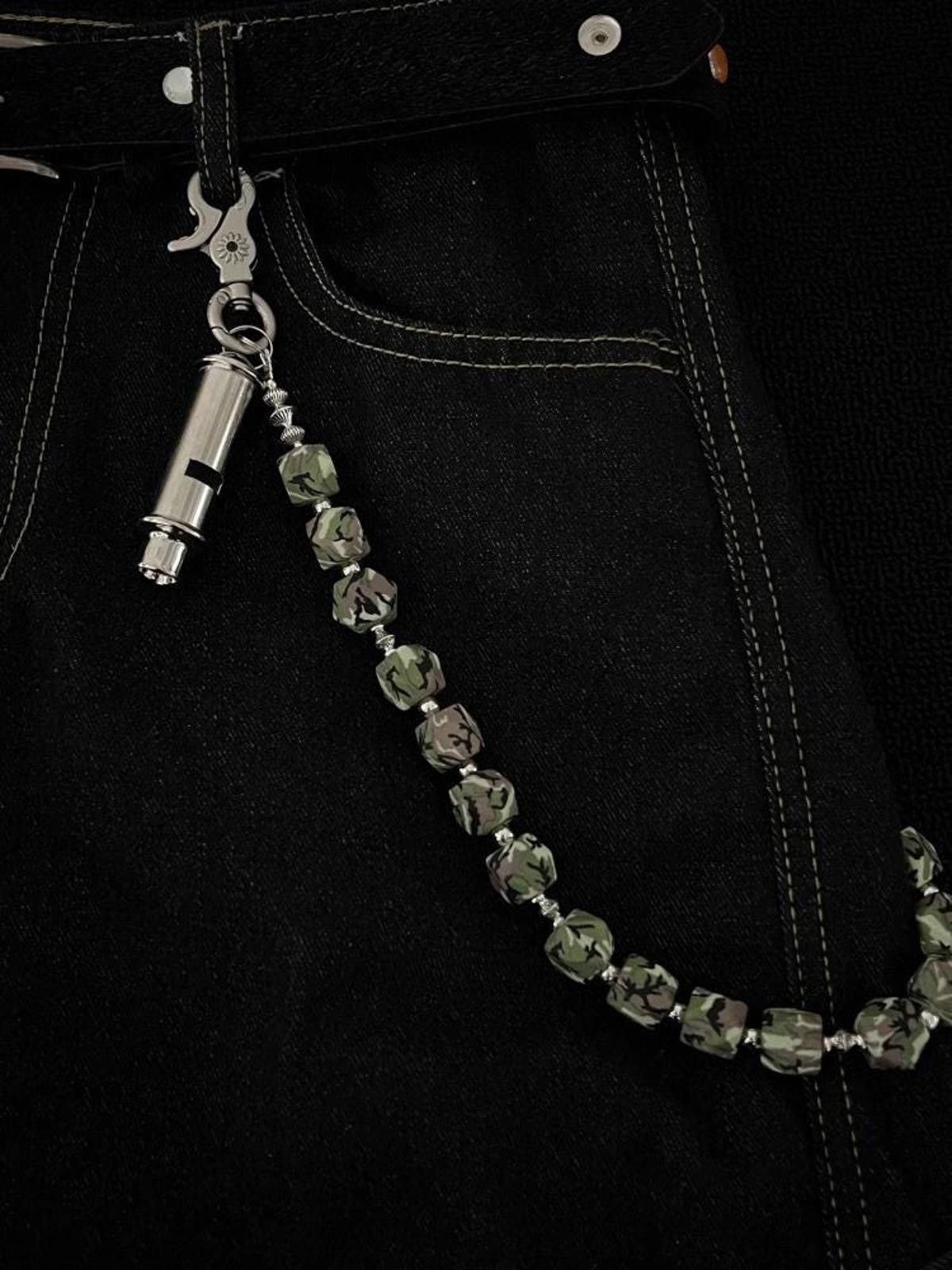 Jewelry Camouflage Bead Wallet Chain,Y2K Pants / Jeans Chain Size ONE SIZE - 5 Thumbnail