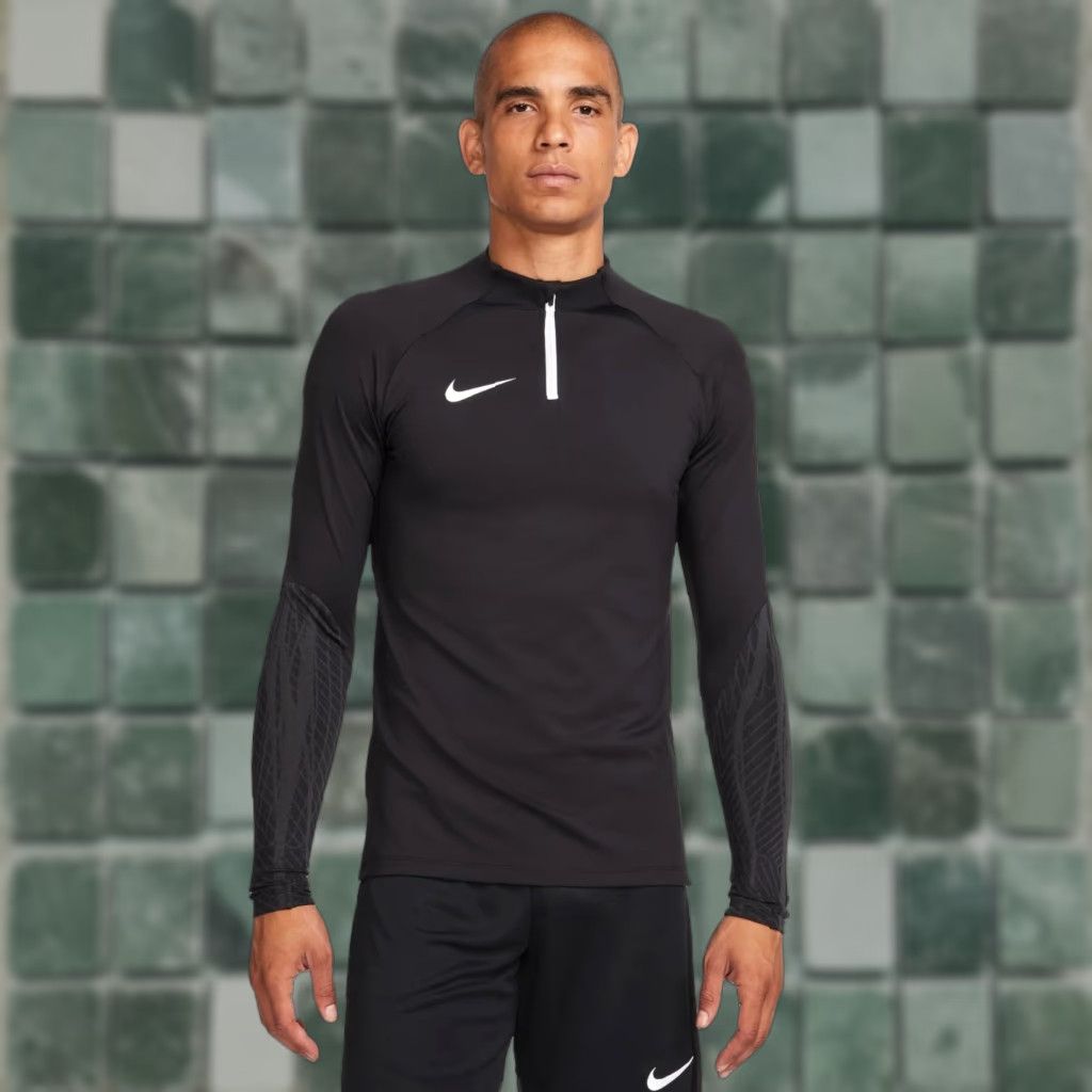 Nike Dri-FIT Strike Soccer Drill Top 1/4 Zip Men Large Black Slim Fit NWT