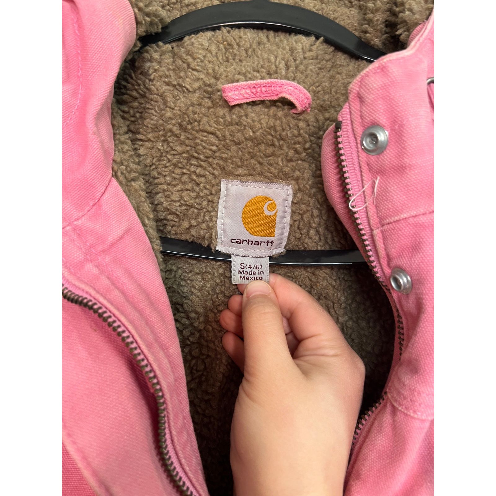 Carhartt Y2K Carhartt Pink Sherpa Streetwear Workwear Jacket 100657 S Size US S / EU 44-46 / 1 - 2 Thumbnail