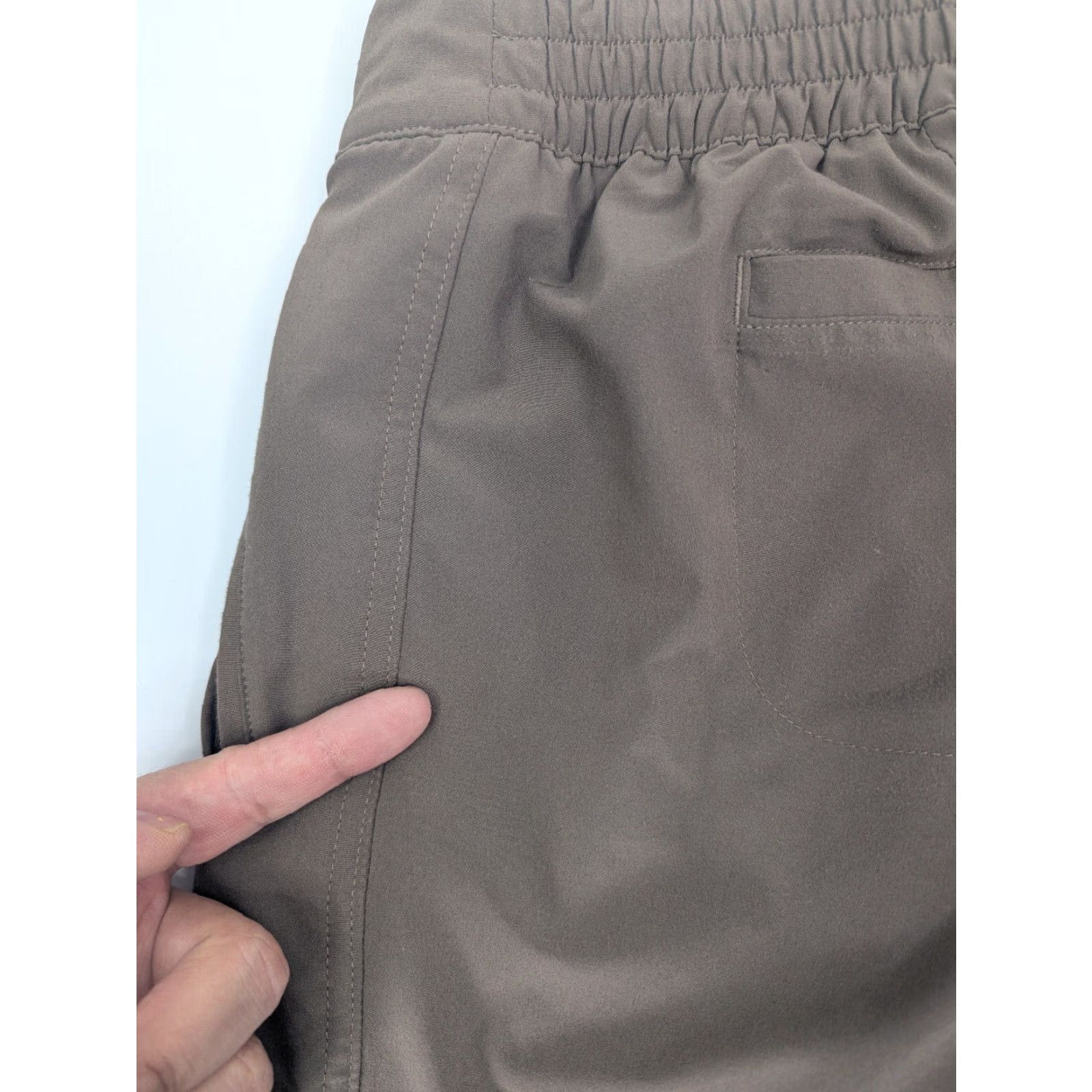Athleta VINTAGE Athleta Chelsea Cargo Lined Pants Women's 0 Brown Stretch Pull-On Tapered Size 25" / US 0 / IT 36 - 5 Thumbnail