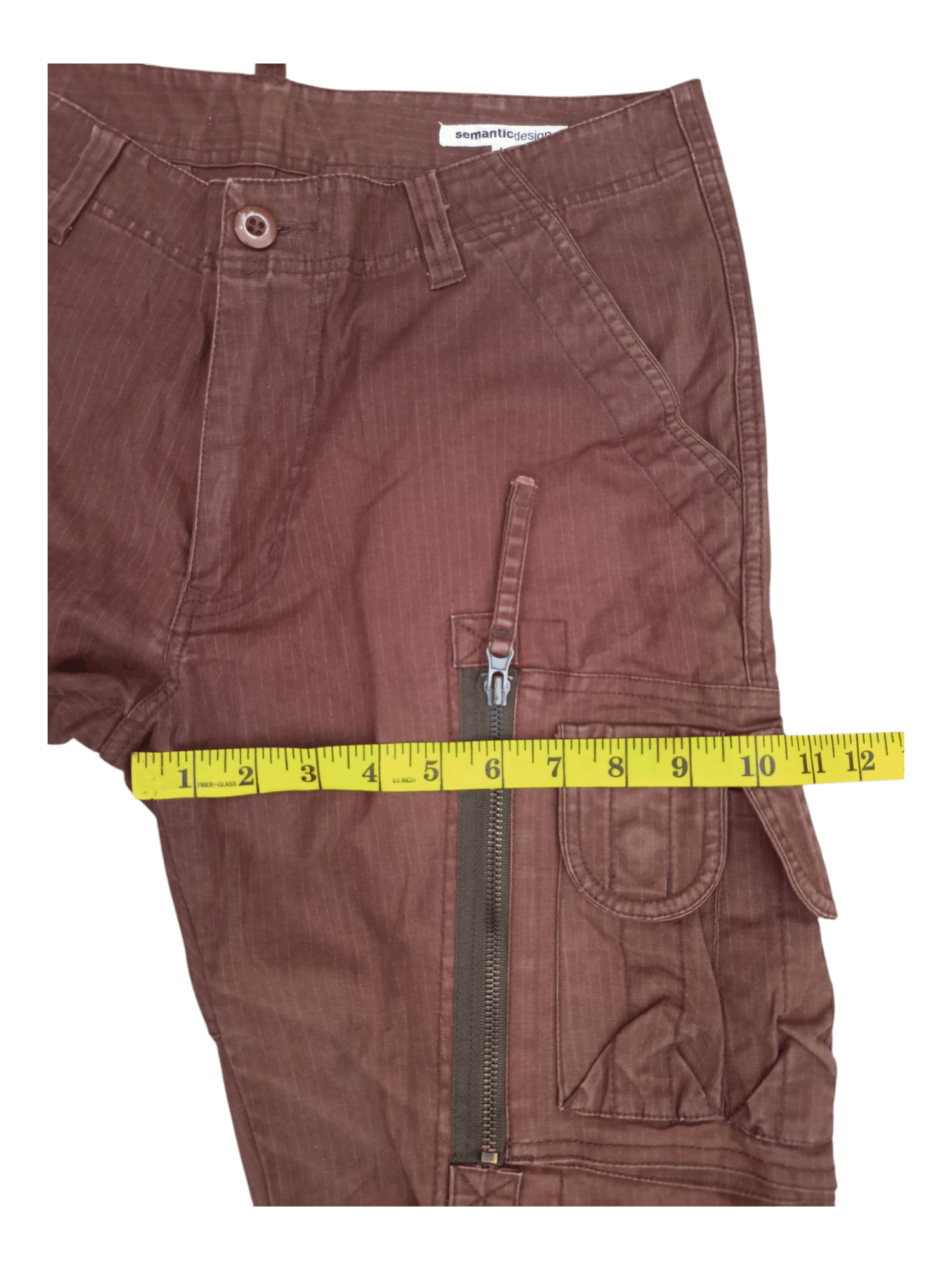 semanticdesign Semantic Design Zipper Pocket Tactical Cargo Short Pants Size US 30 / EU 46 - 22 Thumbnail