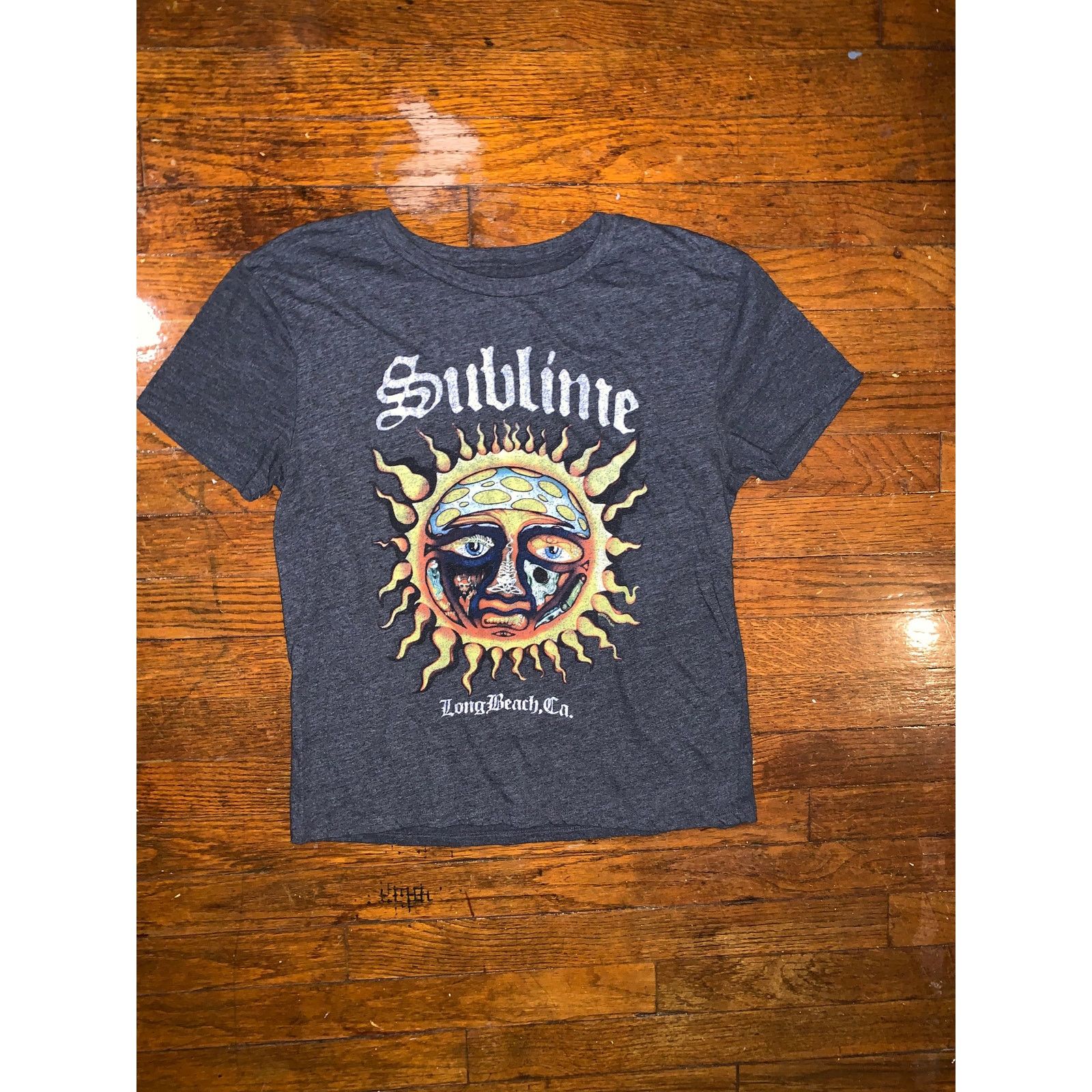 Band Tees Sublime Sun Logo T Shirt S Heather Charcoal 50 50 Band Tee Size S / US 4 / IT 40 - 7 Thumbnail