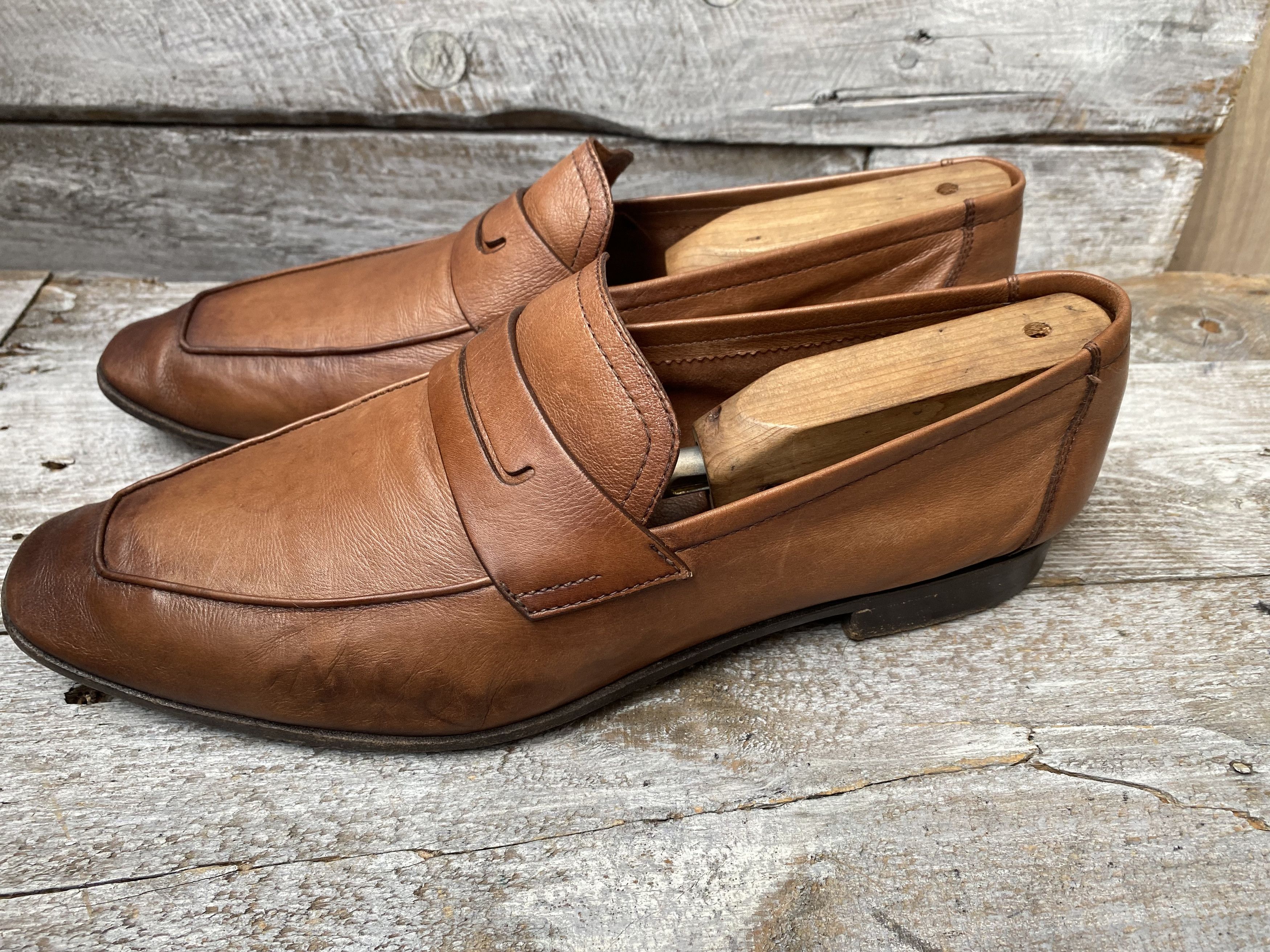 Berluti × Designer Berluti lorenzo kangaroo brown slip on loafers UK Size US 8.5 / EU 41-42 - 3 Thumbnail