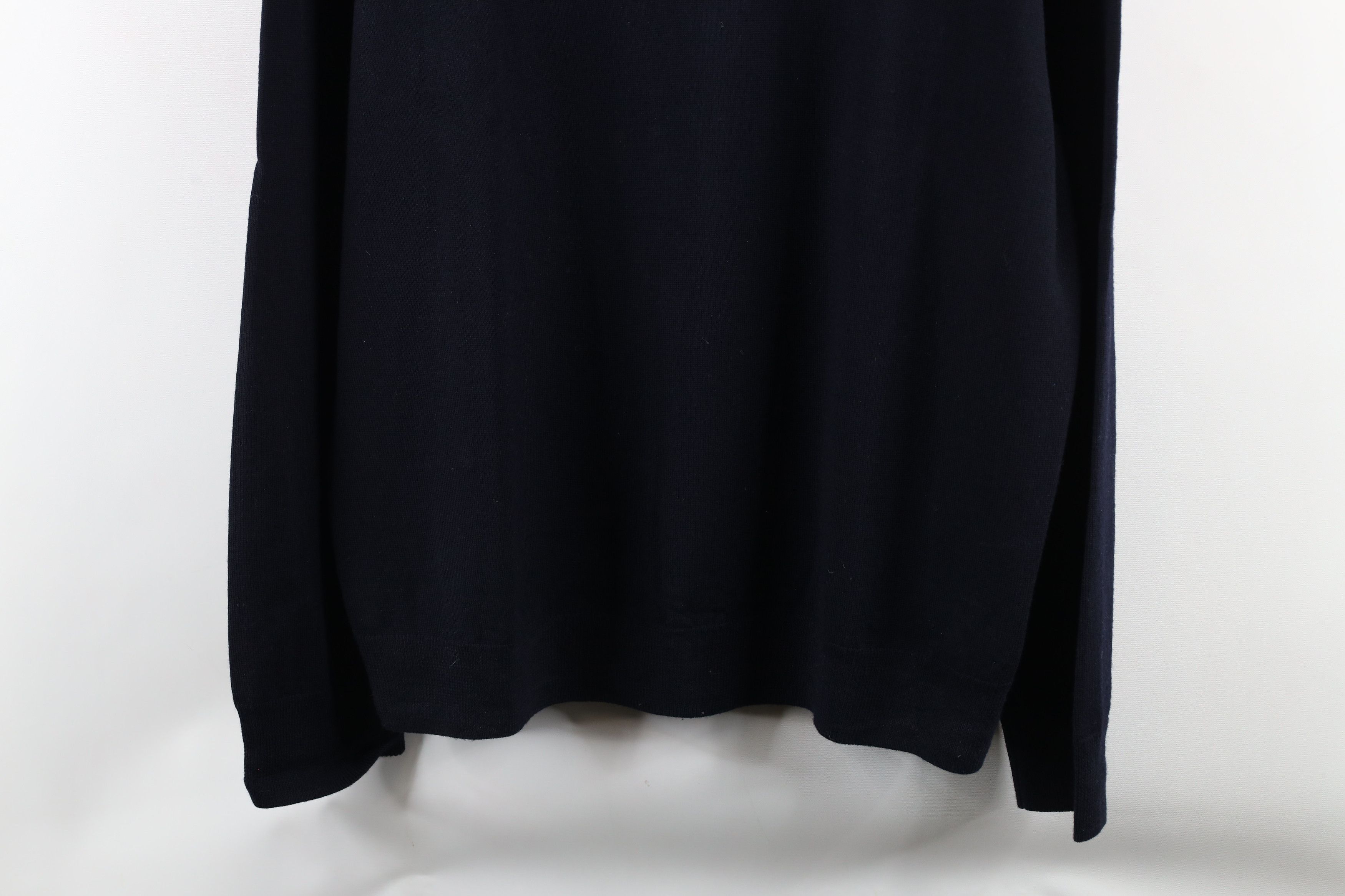 Vintage Vintage 90s Streetwear Blank Wool Knit Collared Sweater Blue Size US XL / EU 56 / 4 - 3 Thumbnail