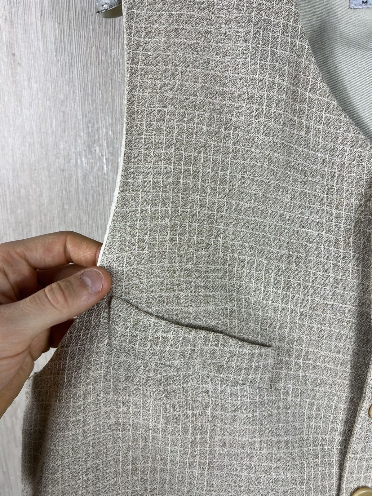 Emporio Armani Vintage 90s Emporio Armani archival linen suit vest Size 48R - 10 Thumbnail