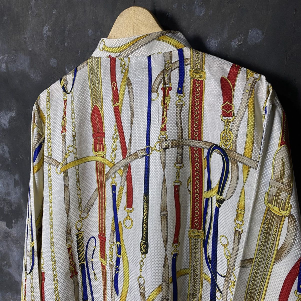 Designer × Vintage vtg kings-ray silk shirt changi style look like hermes Size US L / EU 52-54 / 3 - 5 Thumbnail