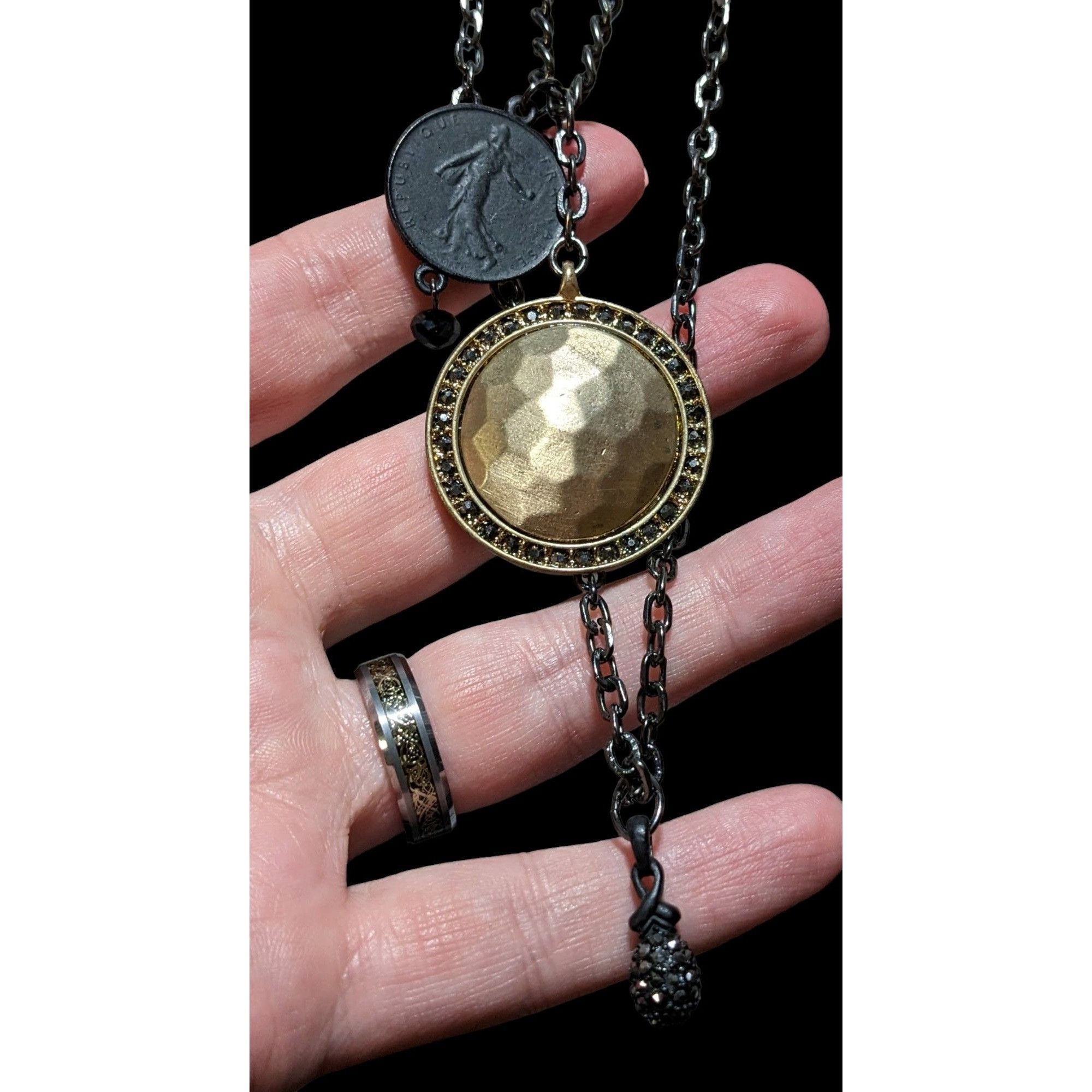Other Multilayer Medallion Necklace Size ONE SIZE - 1 Thumbnail