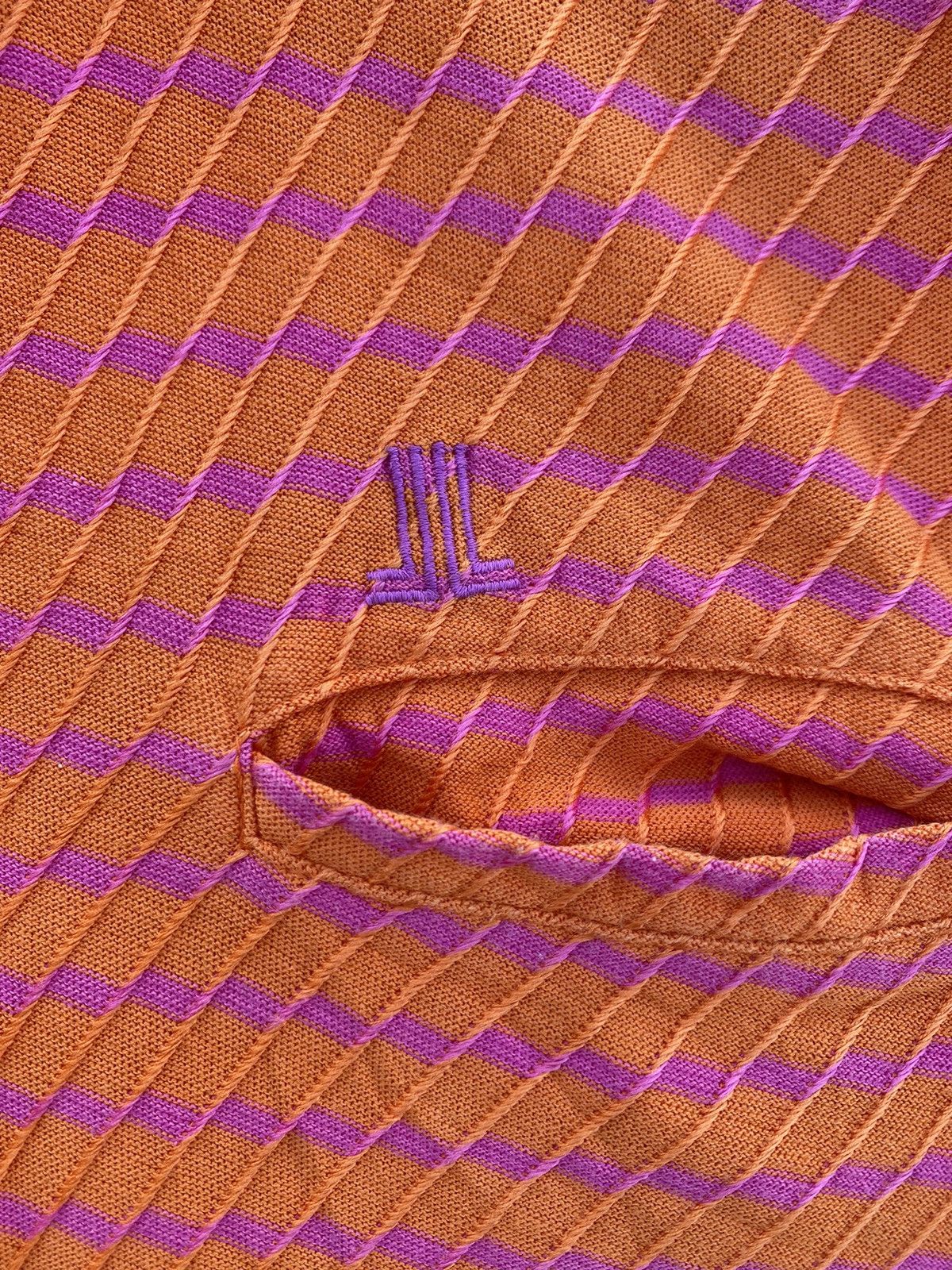Lanvin Rare Vintage Lanvin Textured Polo Tshirt Size US M / EU 48-50 / 2 - 8 Thumbnail