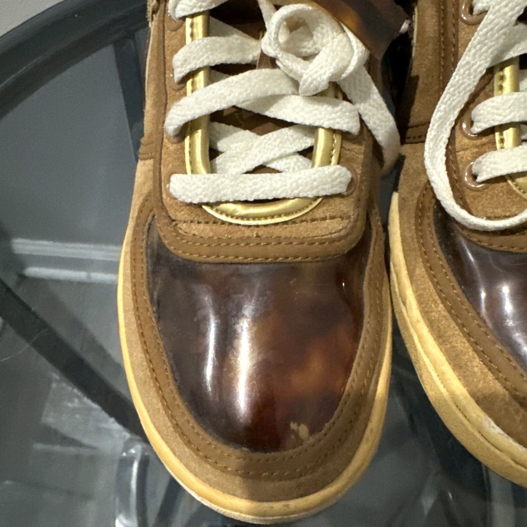 Nike **VINTAGE Rare Nike Vandal Low Brown Gold Womens Size 7** User: Vintage Rare Nike Vandal Low Brown Gold Womens Size 7 Size US 7 / IT 37 - 4 Thumbnail