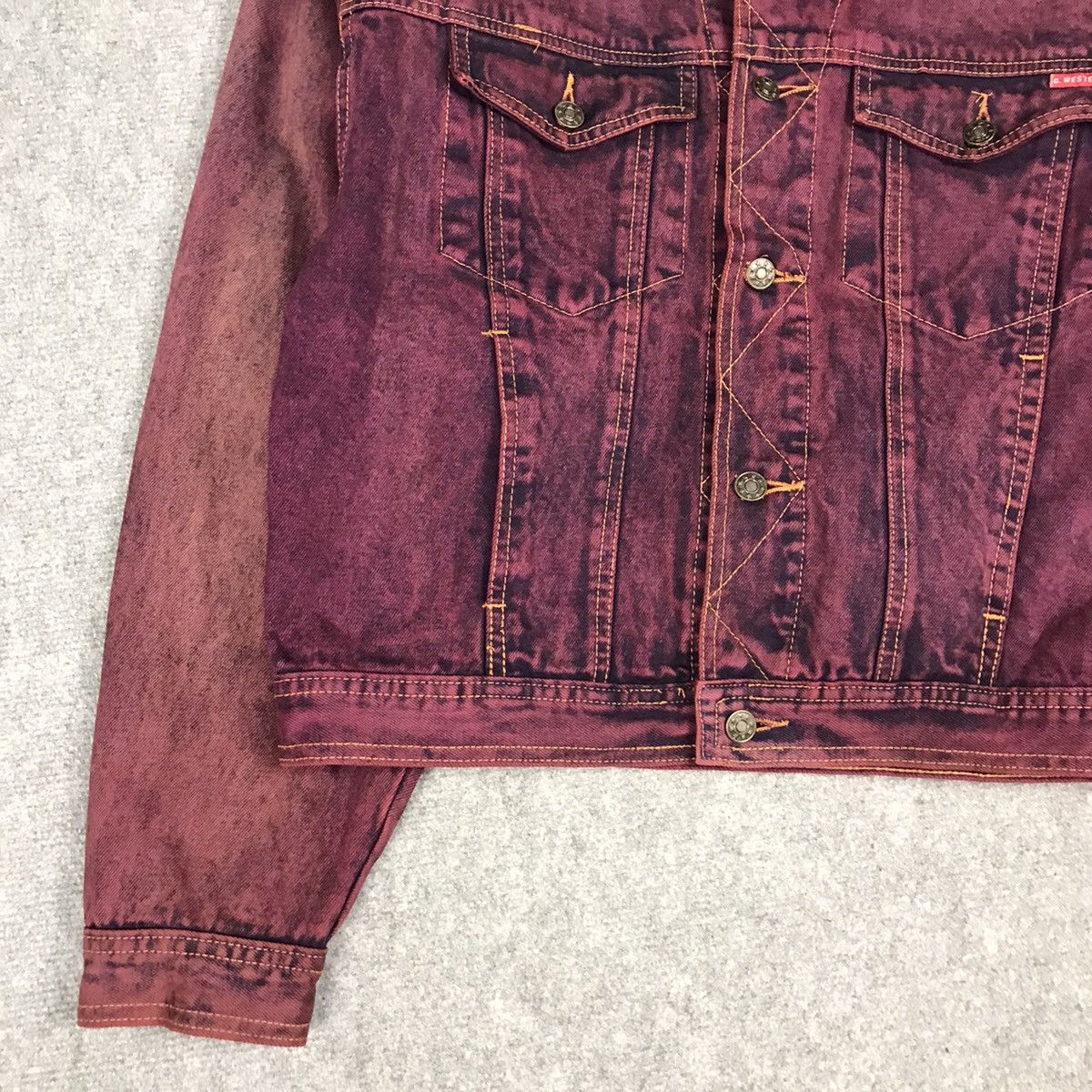 Other CLASSIC WESTERN TRUCKER DENIM FADED JACKET Size US L / EU 52-54 / 3 - 4 Thumbnail