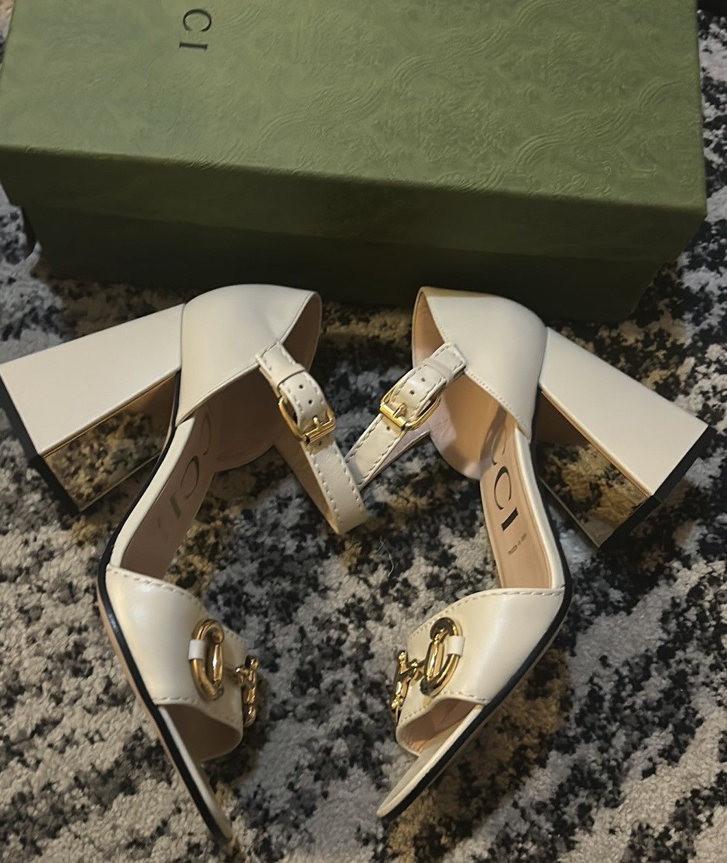 Gucci Gucci Horsebit Block Heel Sandals size 40 Size US 10 / IT 40 - 5 Thumbnail