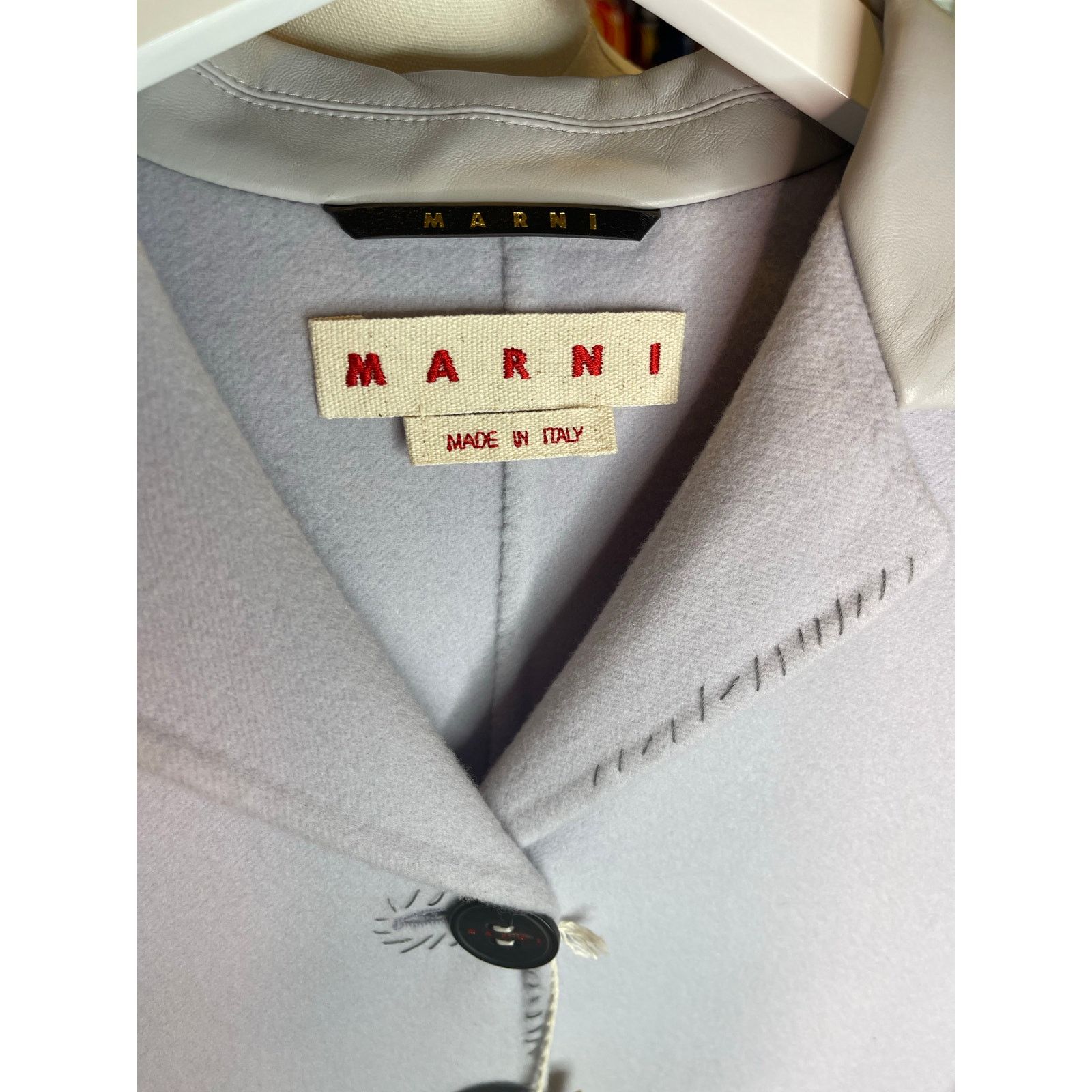 Marni Marni Lilac Wool Cashmere Belted Coat Size 38 NWT Size XS / US 0-2 / IT 36-38 - 8 Thumbnail