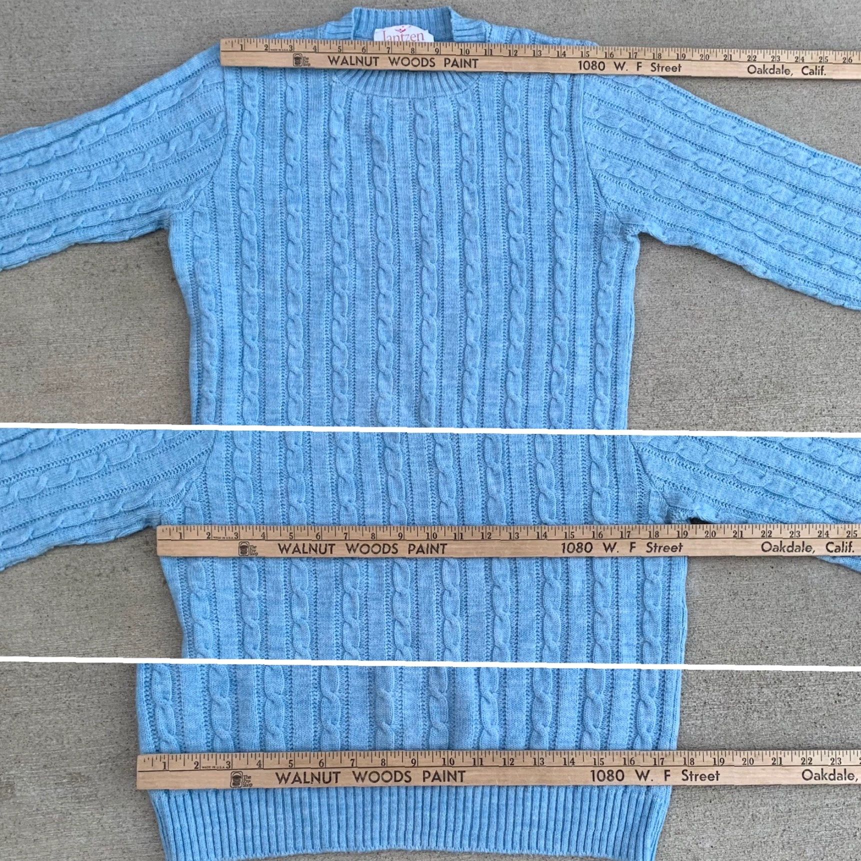 Jantzen Vintage Jantzen Made in USA Light Blue Cable Knit Sweater Size M User: Vintage Jantzen Made in USA Light Blue Cable Knit Sweater Size M Size M / US 6-8 / IT 42-44 - 7 Thumbnail