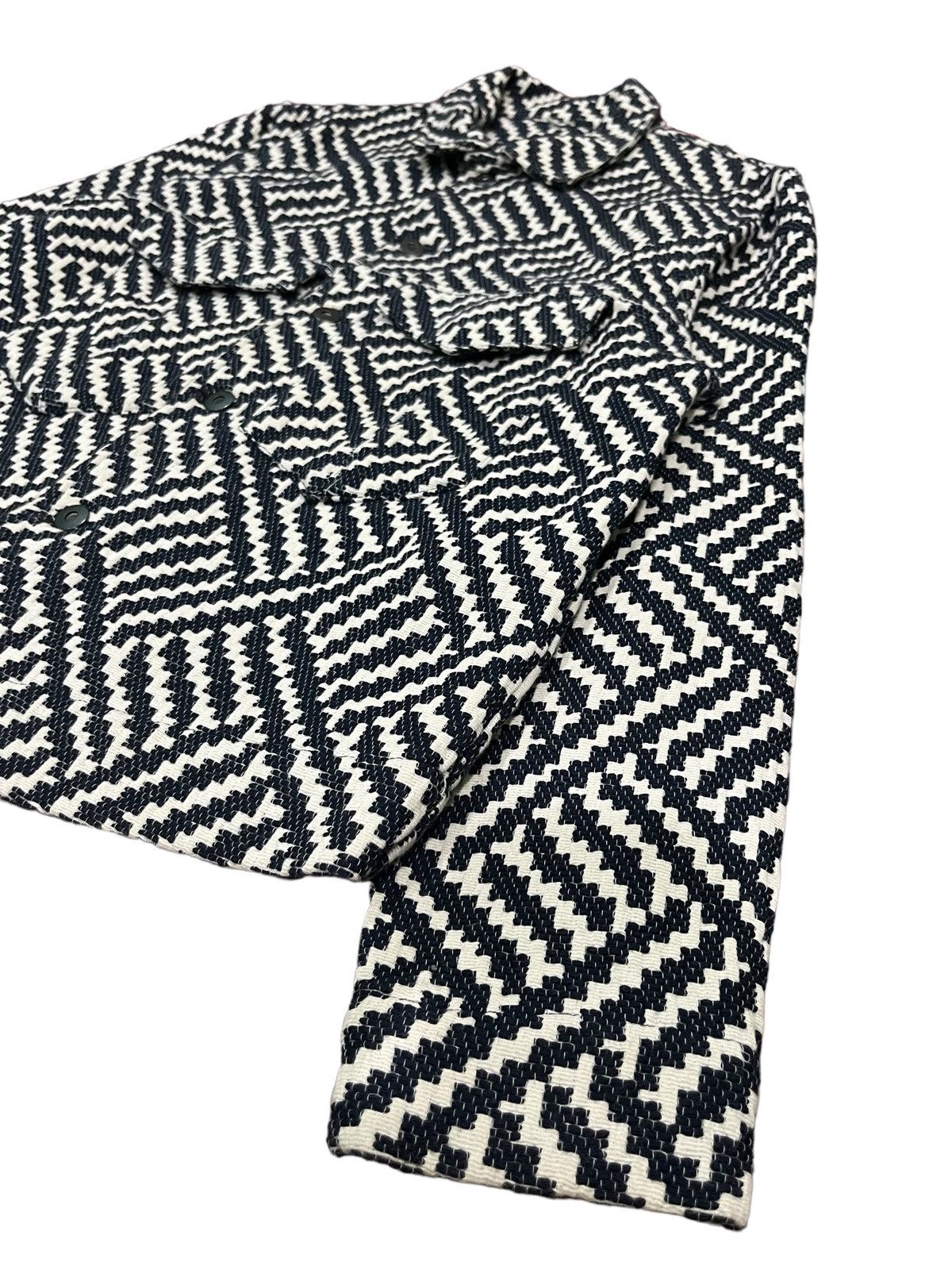 Japanese Brand Japanese Brand Double Pocket Zig Zag Pattern Crochet Jacket Size US M / EU 48-50 / 2 - 7 Thumbnail