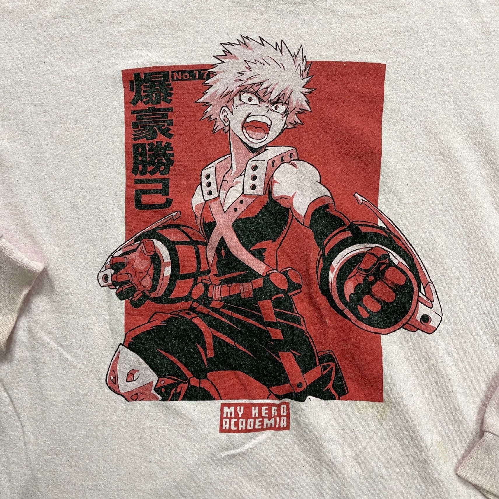 Pinko My Hero Academia Graphic Tee T-Shirt Mens XL Pink Long Sleeve Anime Katsuki Top Size US XL / EU 56 / 4 - 3 Thumbnail