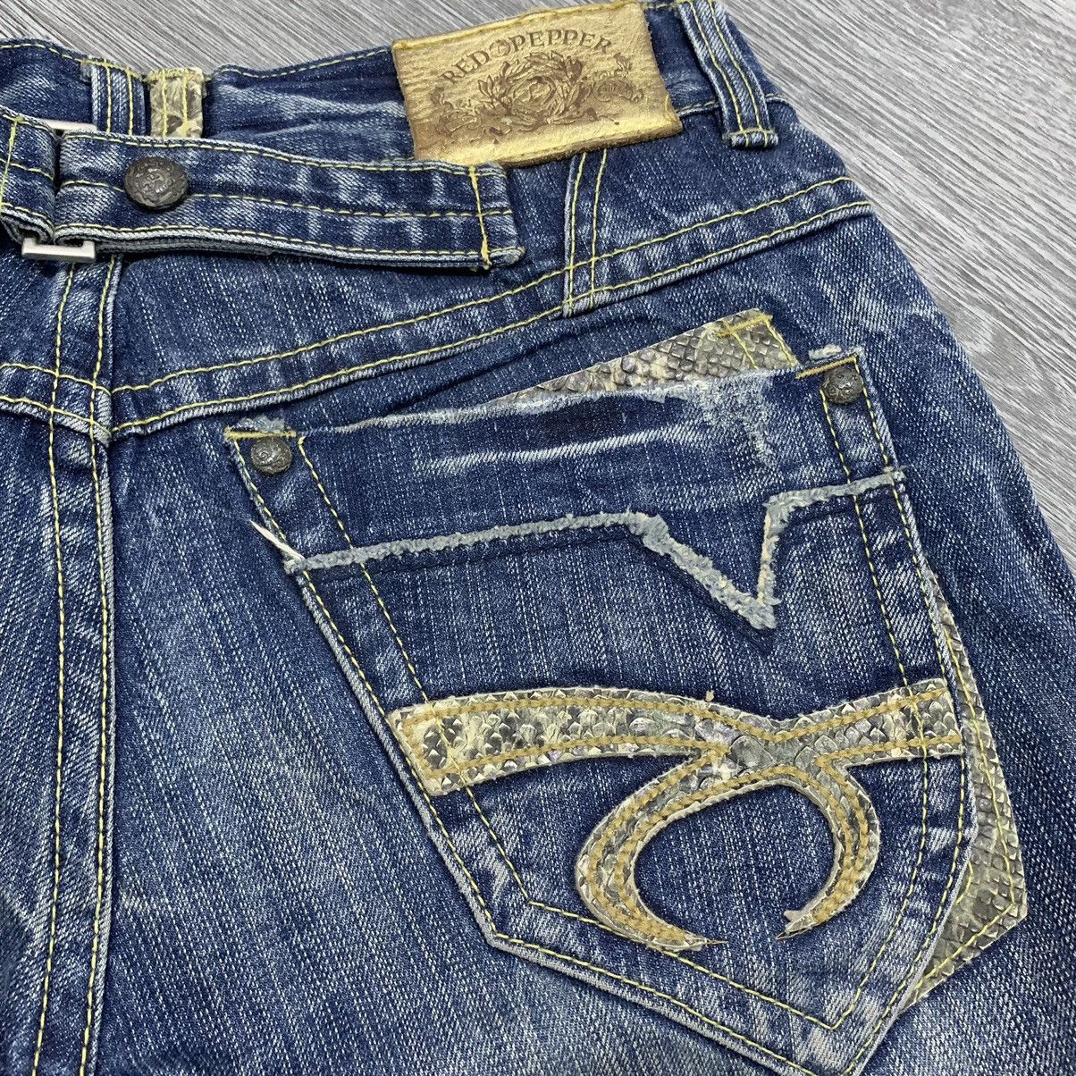 Japanese Brand Red Papper Snake Skin Jeans Size US 33 - 6 Thumbnail