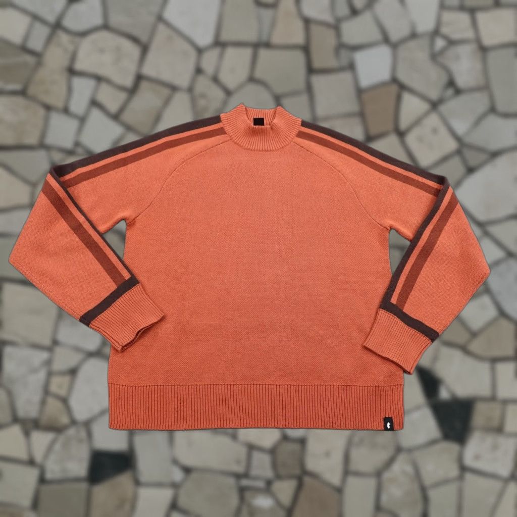 Cotopaxi Cotopaxi Sweater Womens Medium Orange Libre Mock Neck Pullover Merino Wool Blend Polyester Knit Solid Knitwear Size M / US 6-8 / IT 42-44 - 1 Thumbnail