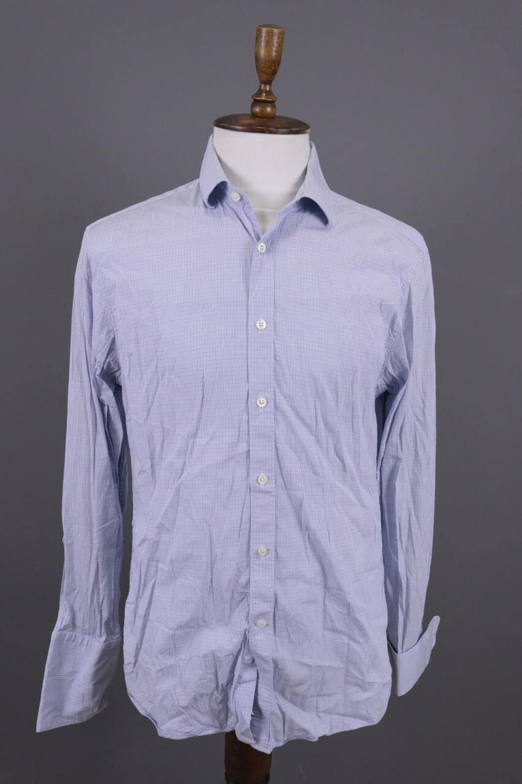 Gieves & Hawkes Gieves & Hawkes Blue Button Down Dress Shirt Size 41 / 16 Size US M / EU 48-50 / 2 - 1 Thumbnail