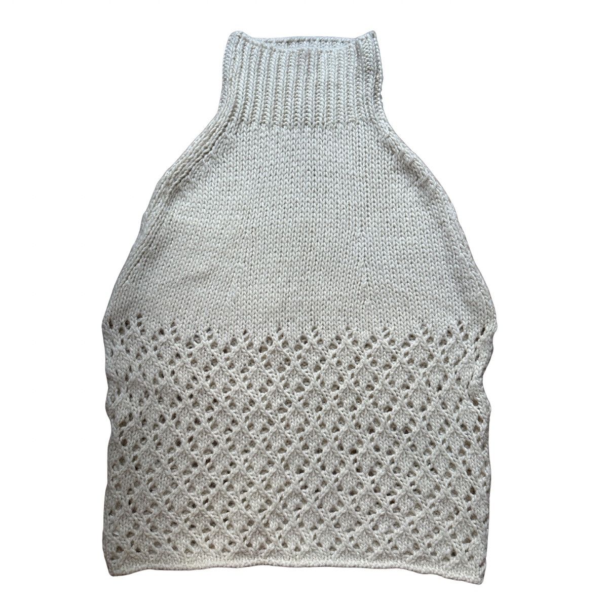 Other Stefanel Wool Alpaca Sweater Poncho (S) Cream Size S / US 4 / IT 40 - 1 Thumbnail
