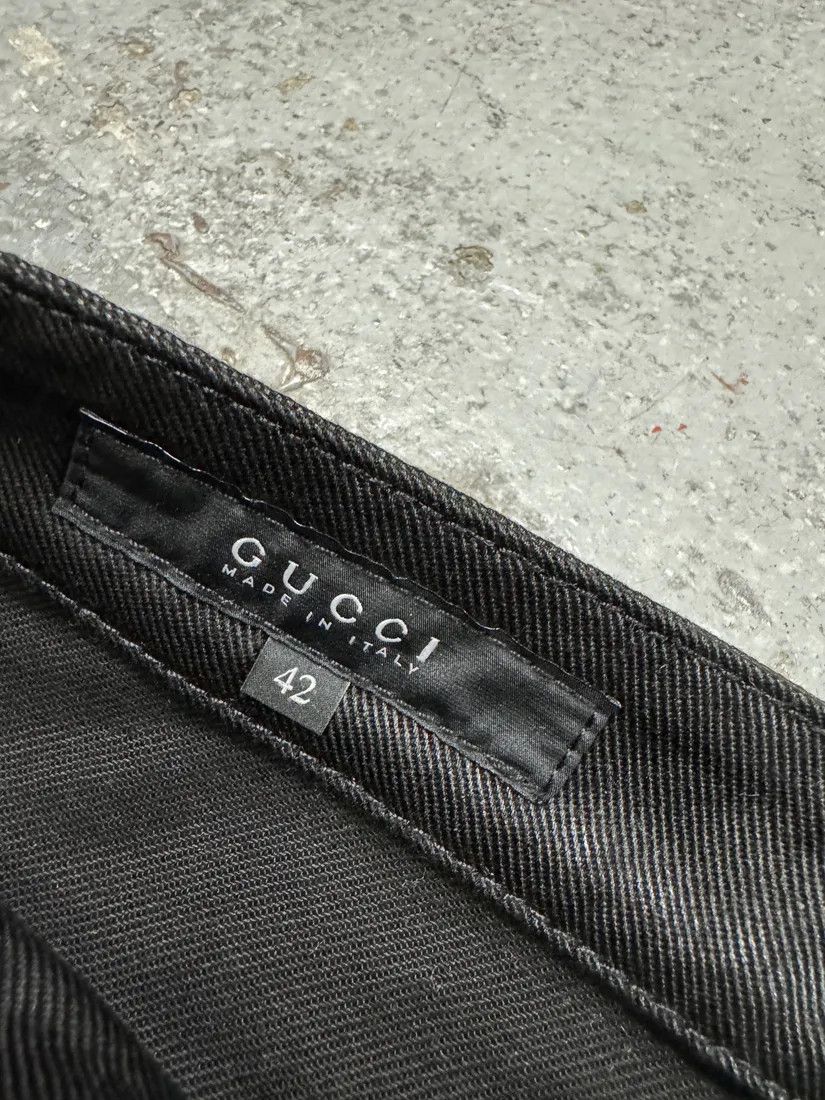 Gucci × Vintage FW2008 Gucci Black Elegant 2 Zips Pants Size 27" / US 4 / IT 40 - 8 Thumbnail