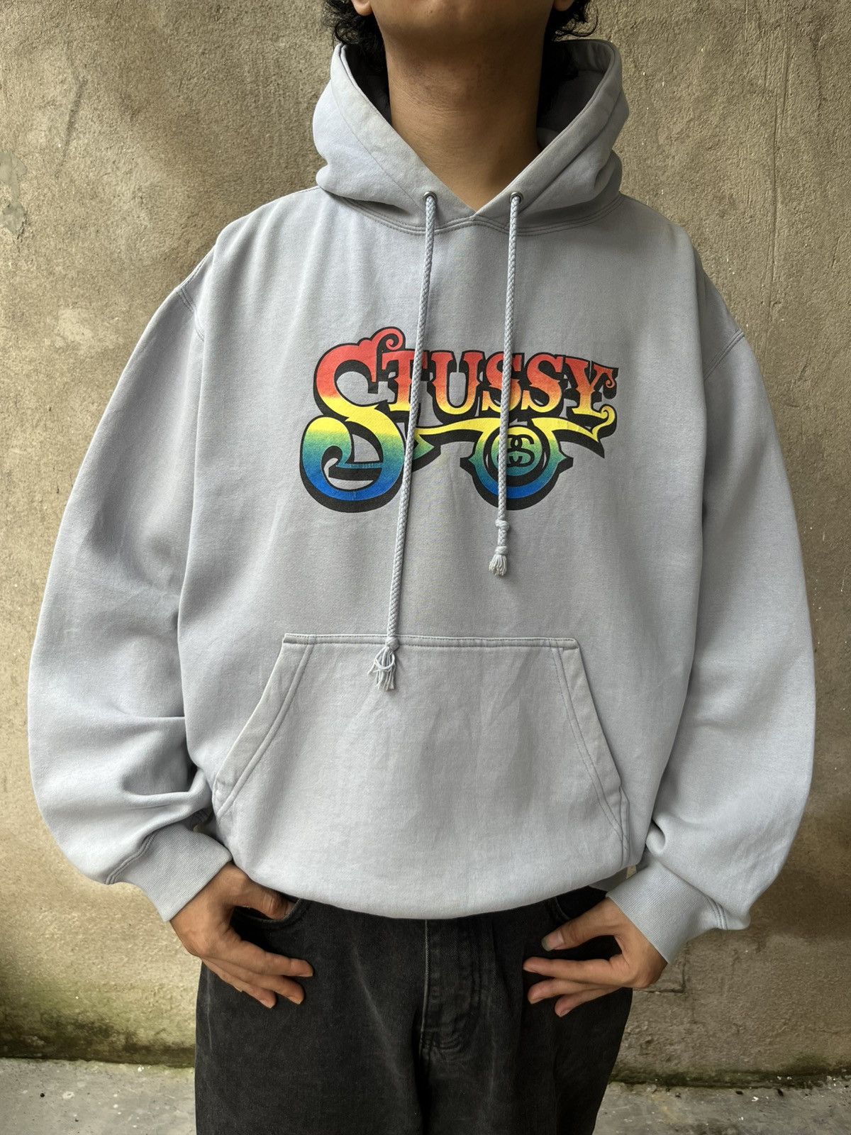 Stussy Vintage 2000s stussy hoodie rasta Size US L / EU 52-54 / 3 - 2 Thumbnail