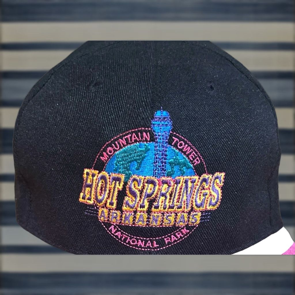 Vintage VINTAGE National Mountain Tower Hat Men Black Pink Y2K Adjustable Canvas Trucker Hat Size US M / EU 48-50 / 2 - 1 Thumbnail