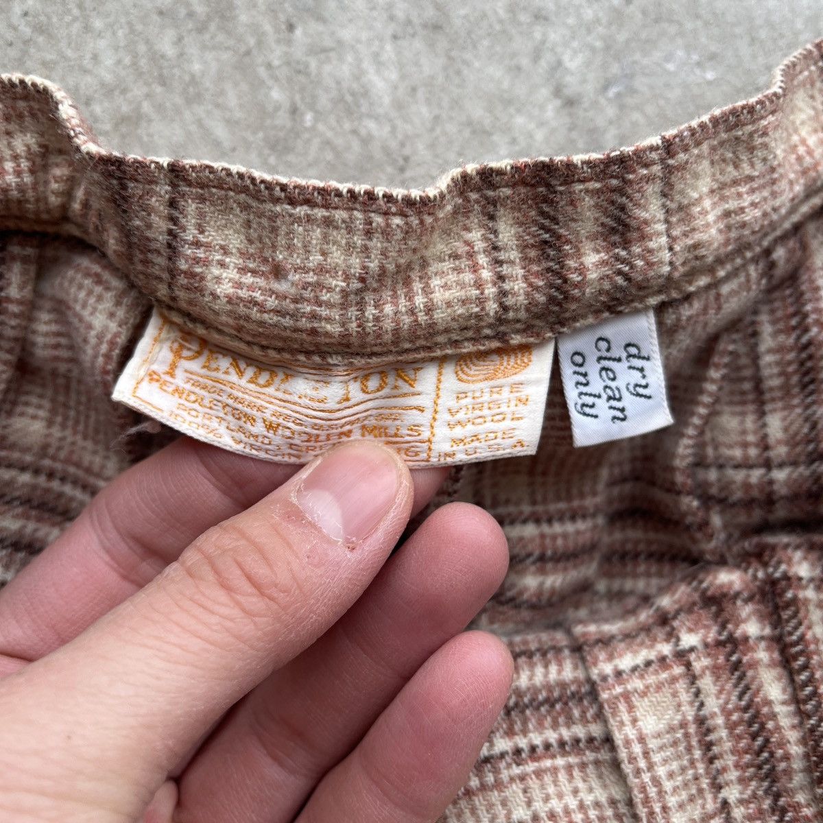 Pendleton Vintage 90’s Made In USA Pendleton Wool Knee Skirt Size 28" / US 6 / IT 42 - 4 Thumbnail