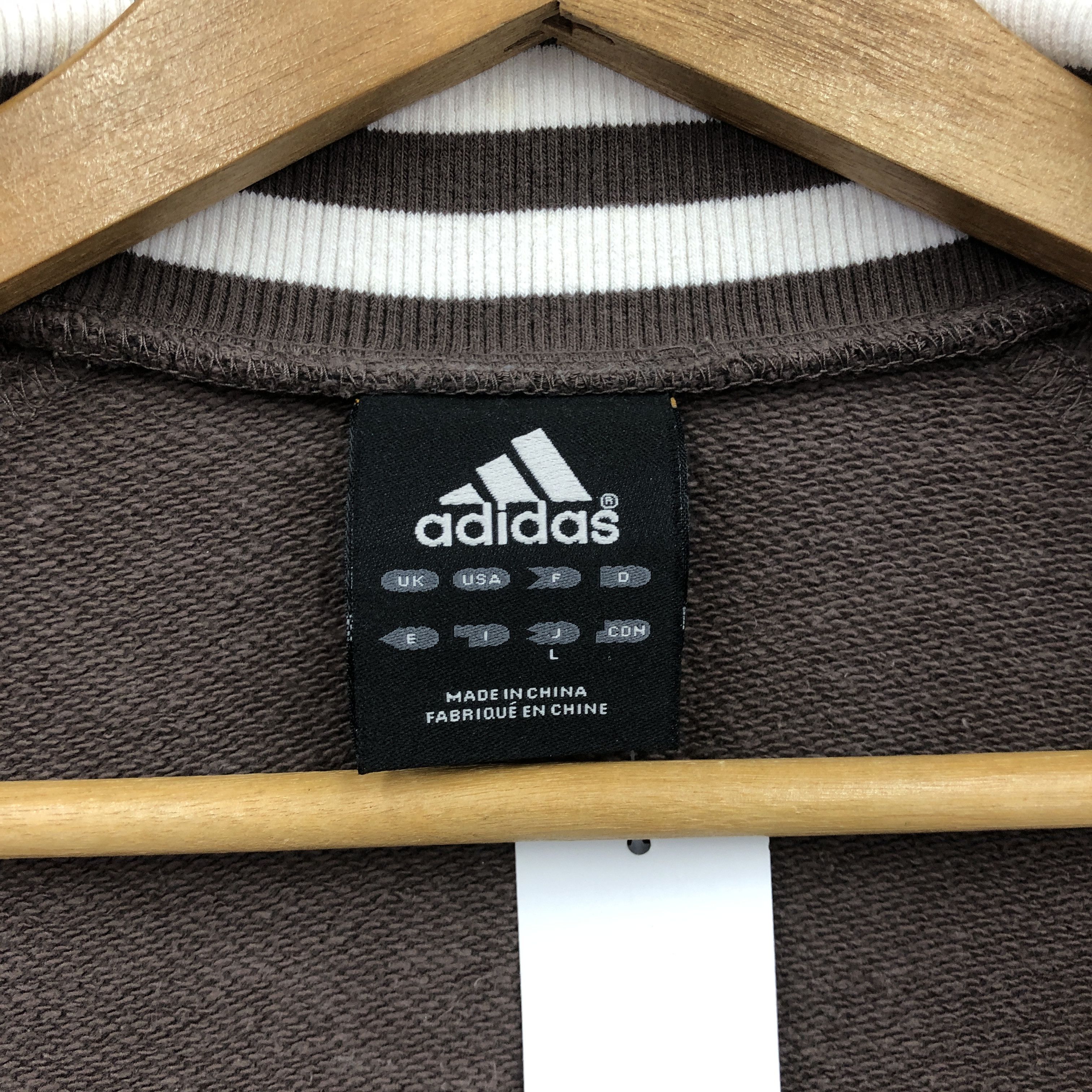 Adidas × Vintage Vintage Adidas Zipper Sweater Sweatshirt Jumper Size US M / EU 48-50 / 2 - 7 Thumbnail