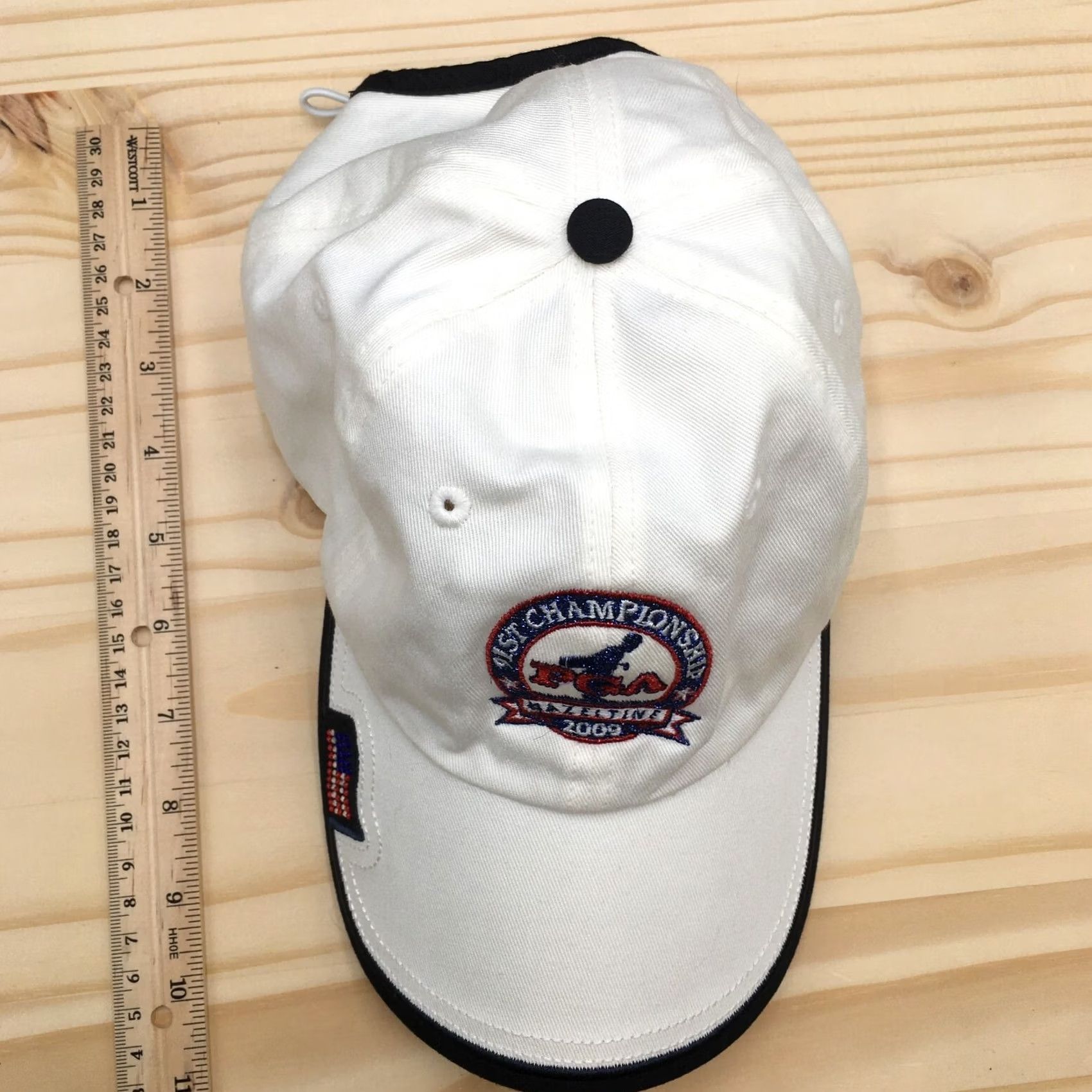 Logo 7 PGA Hazeltine 2009 Baseball Cap Hat Womens One Size White Logo - 91st Championship, Kate Lord, Vintage? No, 100s of items Size ONE SIZE - 3 Thumbnail