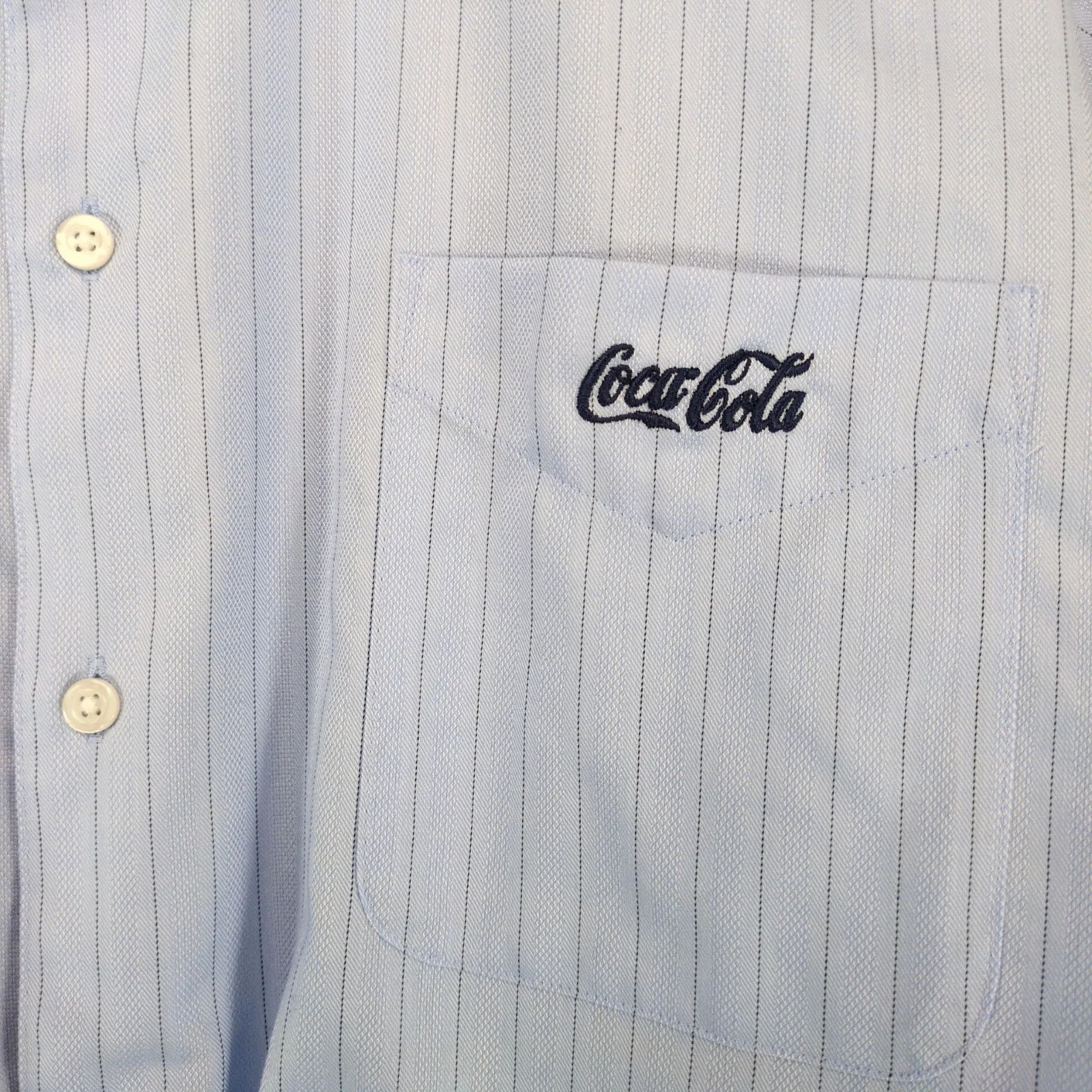 Other Coca-Cola Embroidered Roberto Villini Blue Dress Shirt L Size US L / EU 52-54 / 3 - 4 Thumbnail