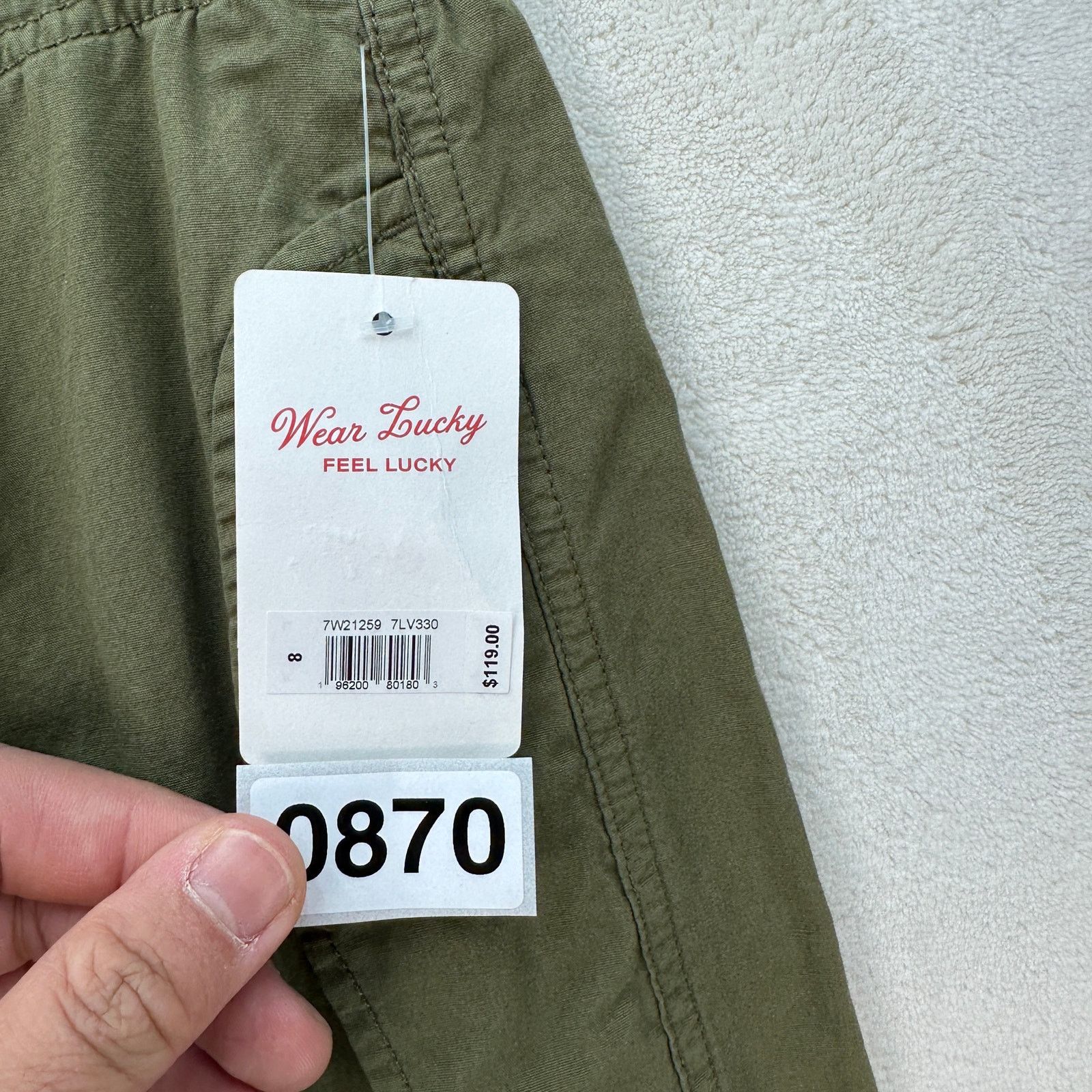 Lucky Brand LUCKY BRAND WOMEN'S 8 PARATROOPER CARGO PANTS WIDE LEG MILIT Size 30" / US 8 / IT 44 - 3 Thumbnail